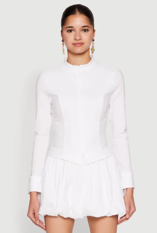 Iris Double Zip Front Blouse sold by Rainbow