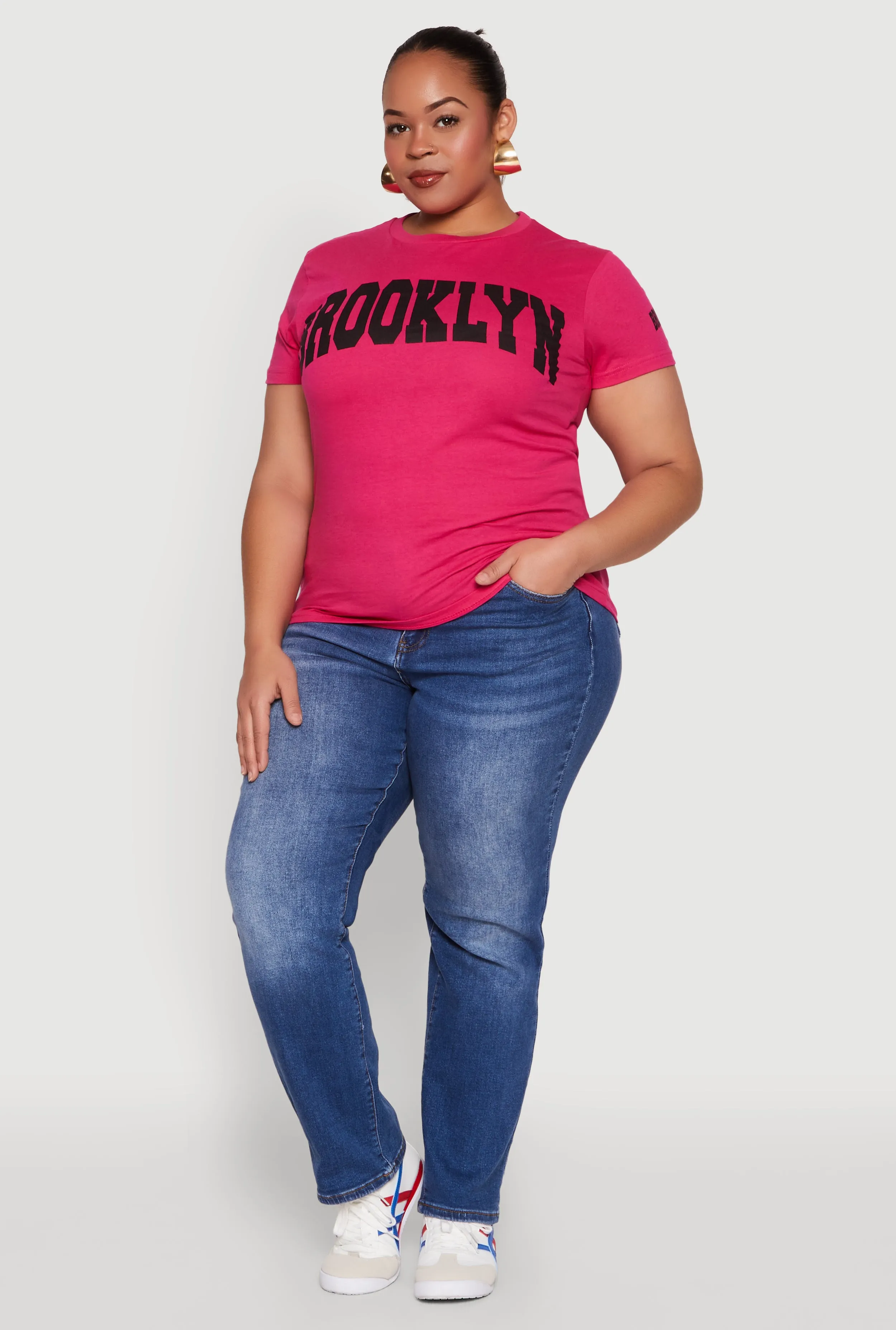 Plus Size Brooklyn Graphic Tee sold by Rainbow