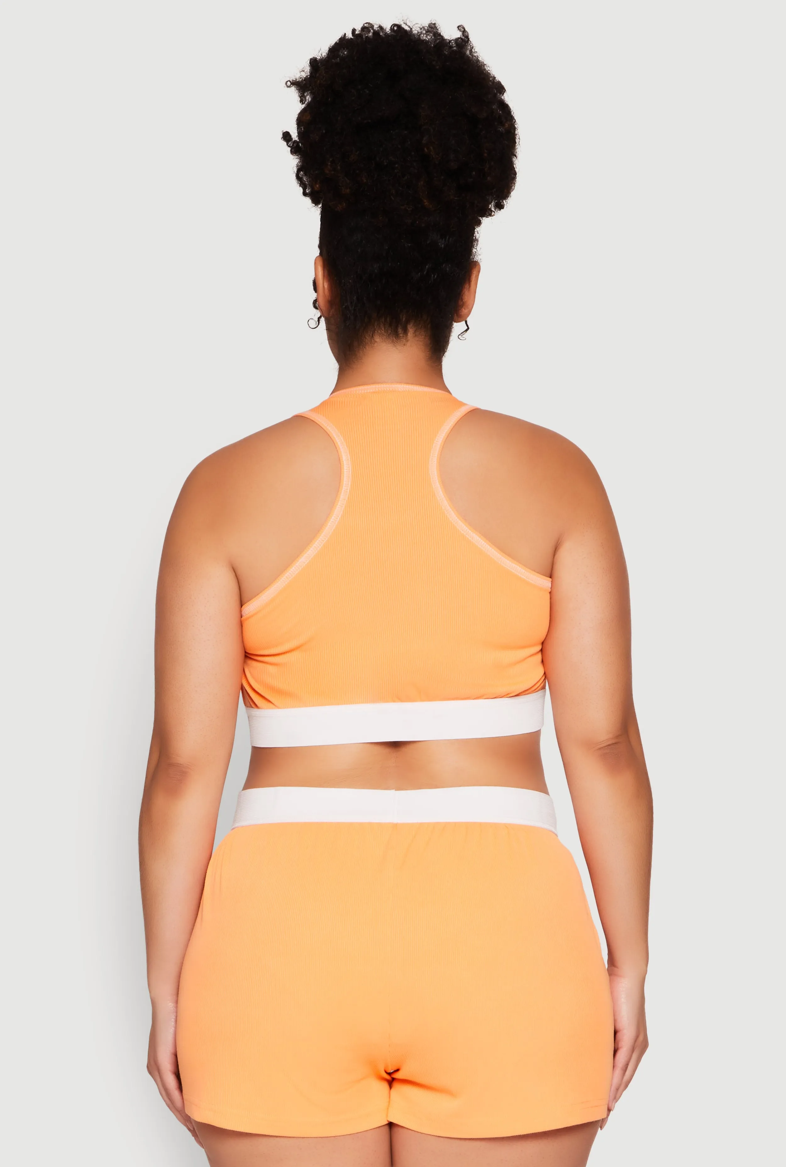 Plus Size Always Be Happy Racerback Pajama Top and Shorts sold by Rainbow product image thumbnail 3