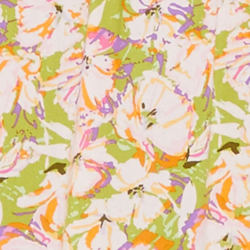 High Waisted Floral Print Tiered Skirt sold by Rainbow product image thumbnail 4