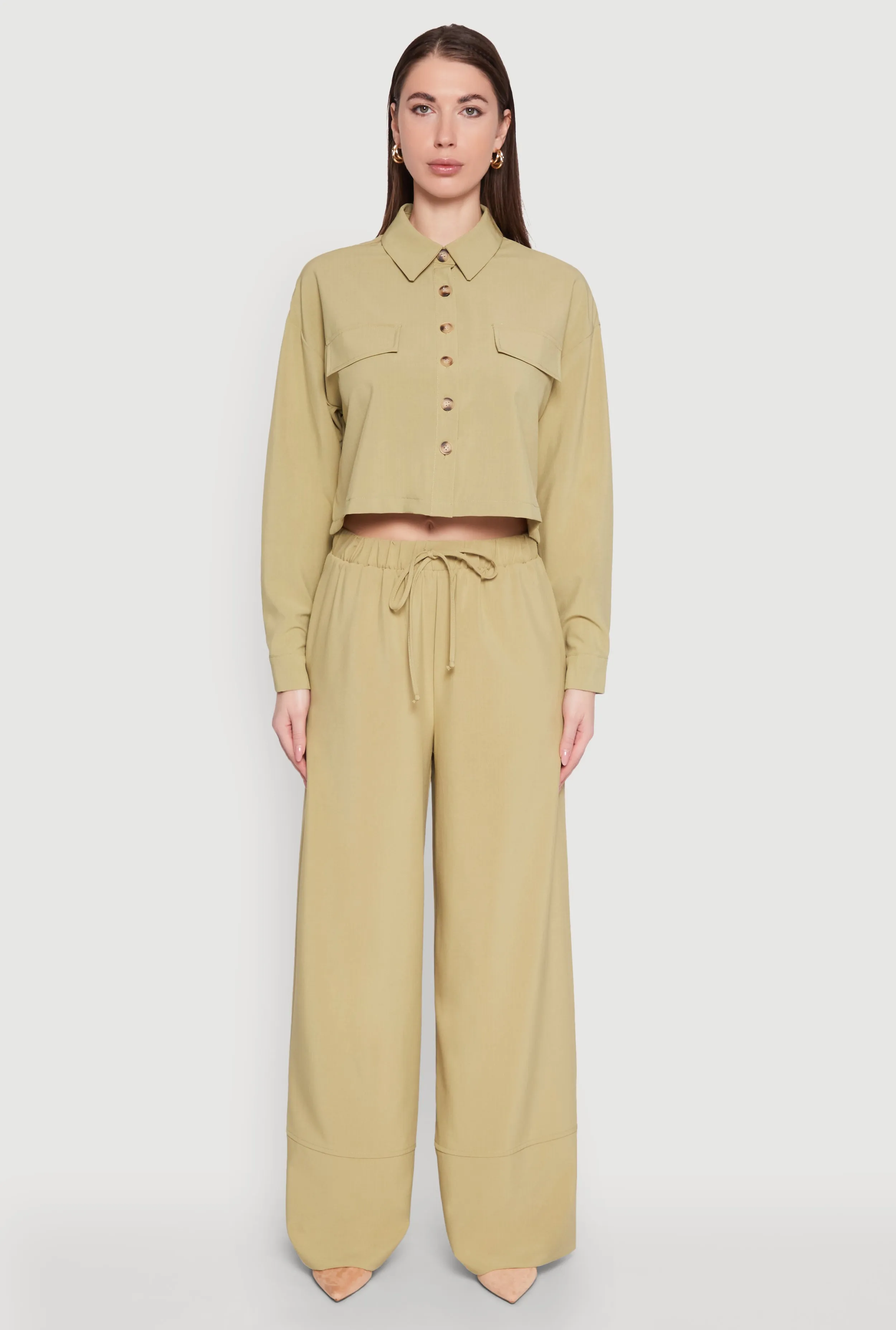 High Waisted Pintuck Detail Pants sold by Rainbow product image thumbnail 2