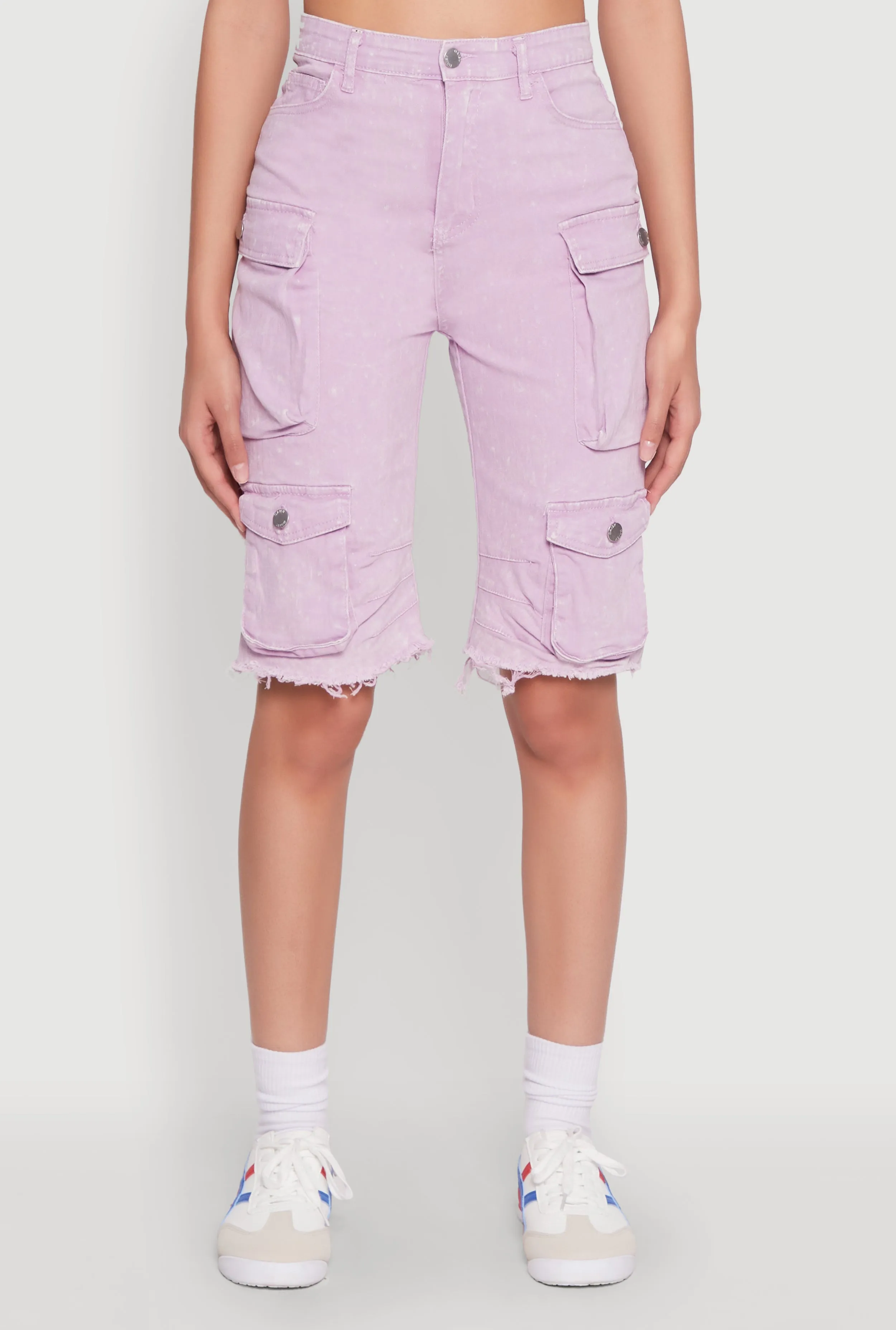 Daisy Mineral Wash Cargo Bermuda Shorts sold by Rainbow product image thumbnail 5