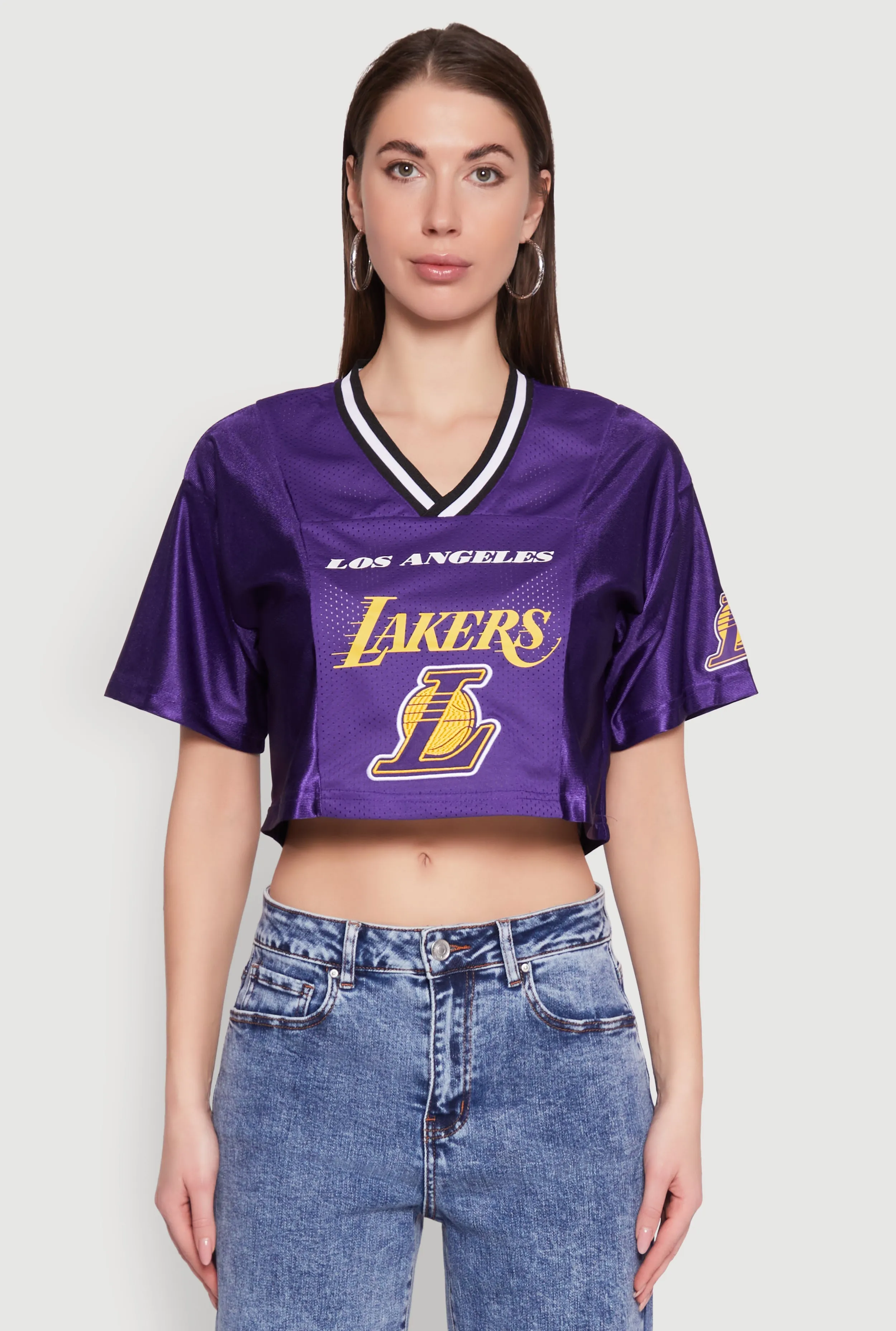 NBA Los Angeles Lakers Cropped Jersey sold by Rainbow product image thumbnail 2