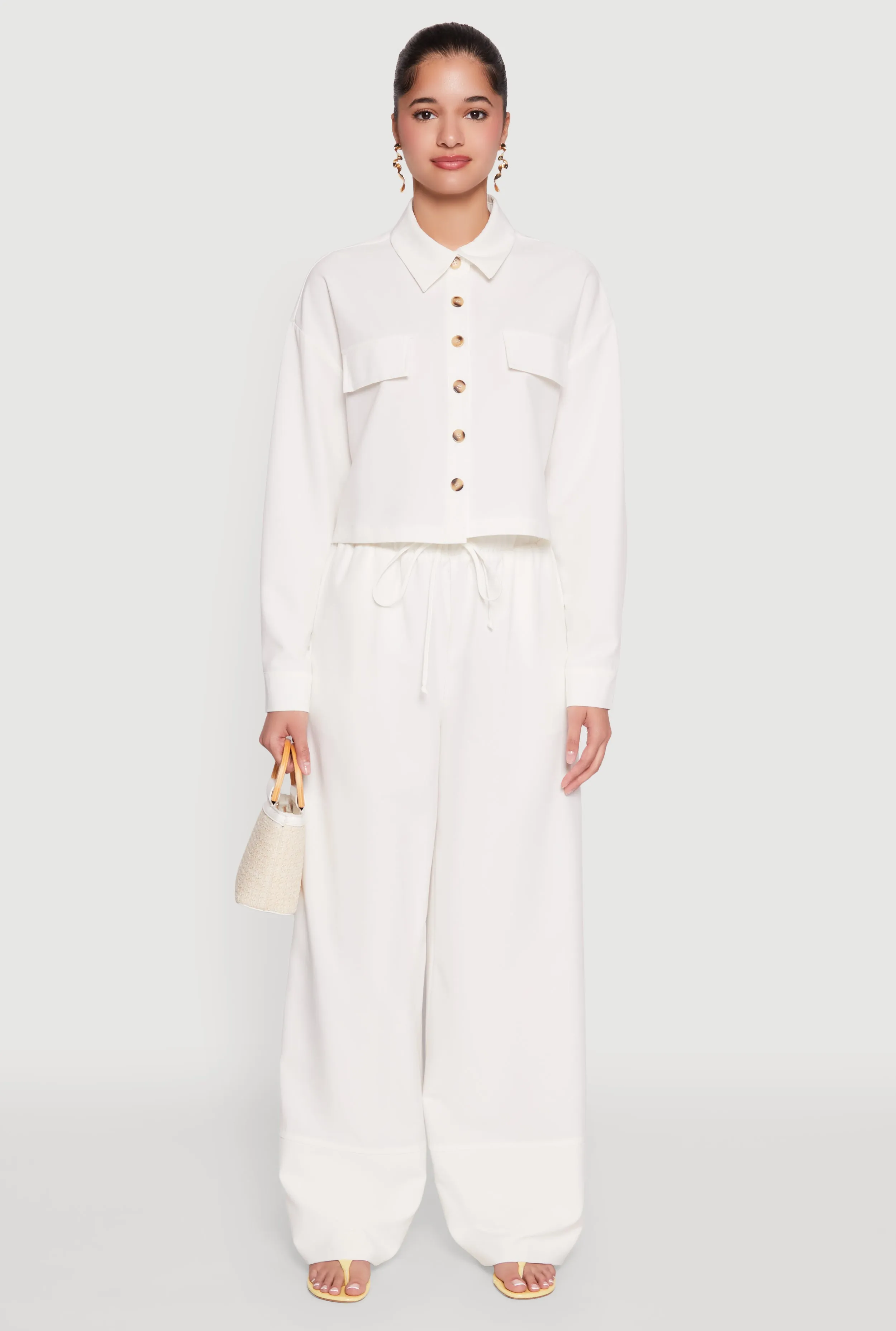 High Waisted Pintuck Detail Pants sold by Rainbow product image thumbnail 2