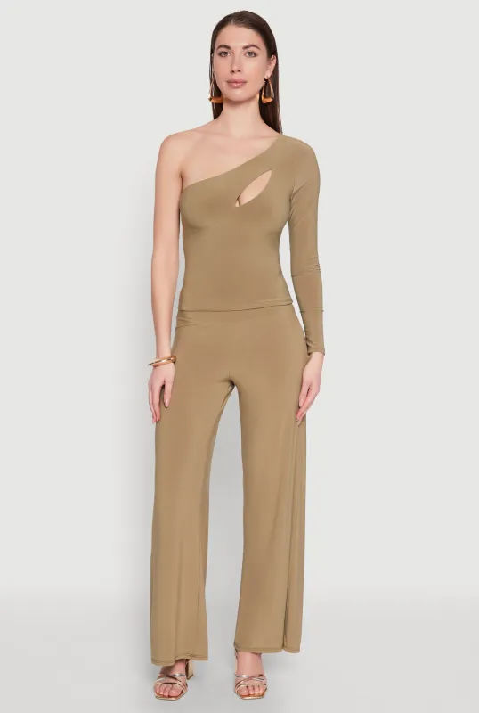 Wide Waist Palazzo Pants sold by Rainbow