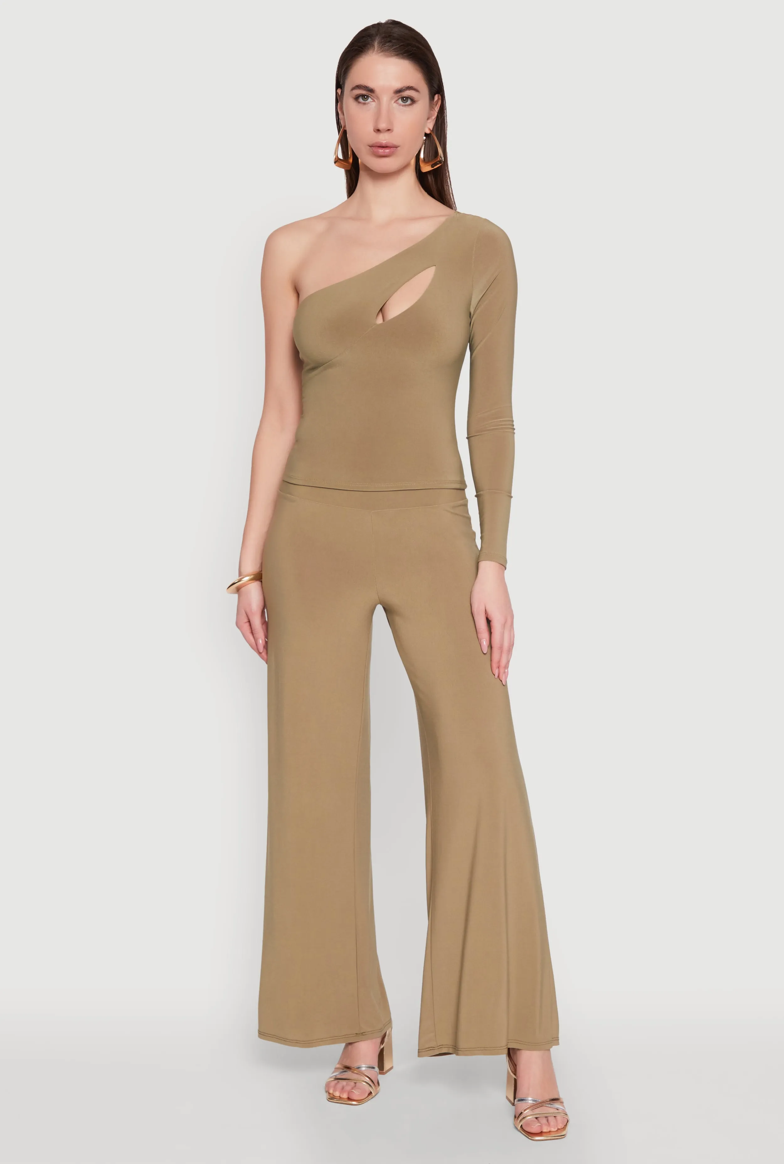 Asymmetrical Cut Out One Shoulder Top sold by Rainbow product image thumbnail 2