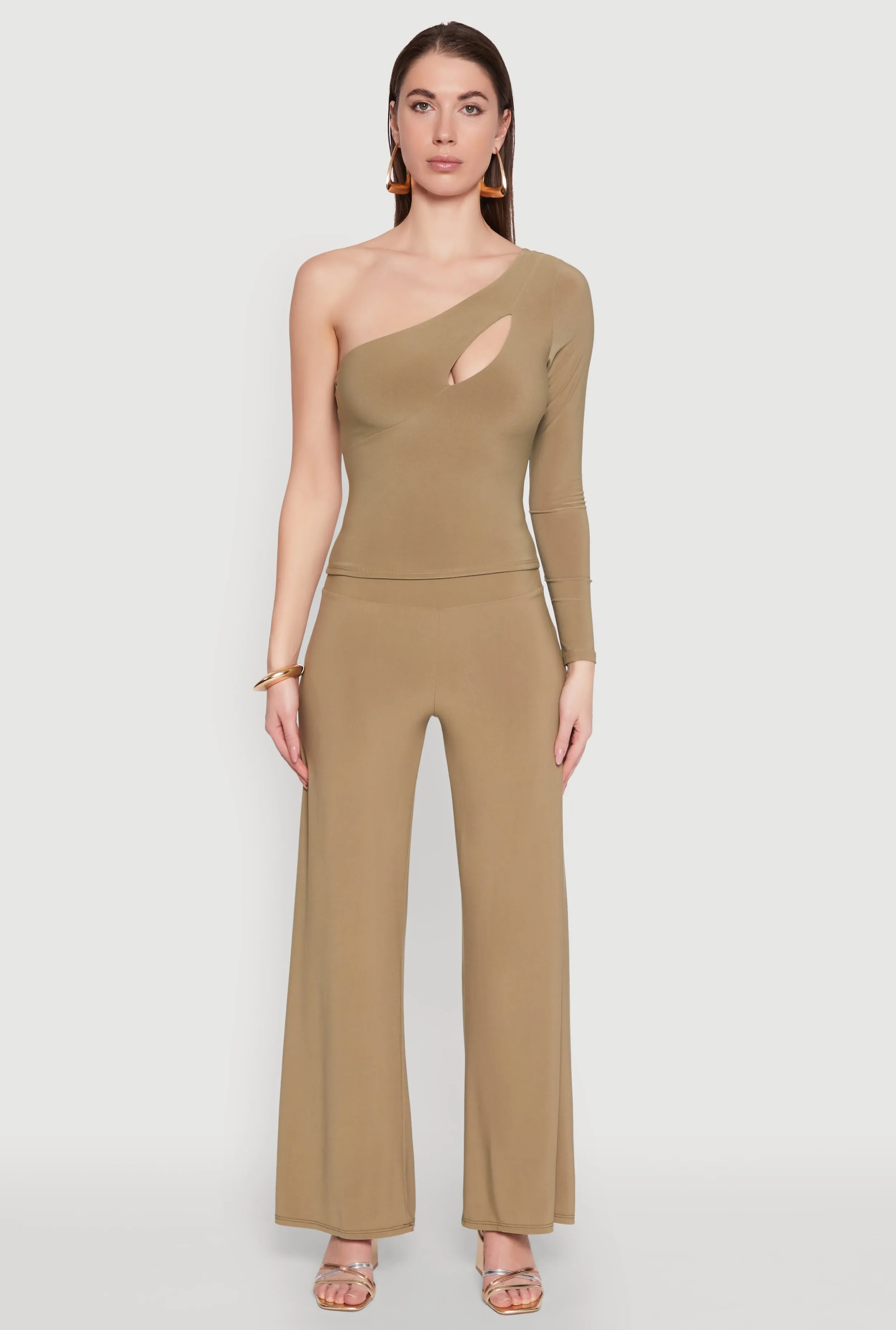 Asymmetrical Cut Out One Shoulder Top sold by Rainbow product image thumbnail 3