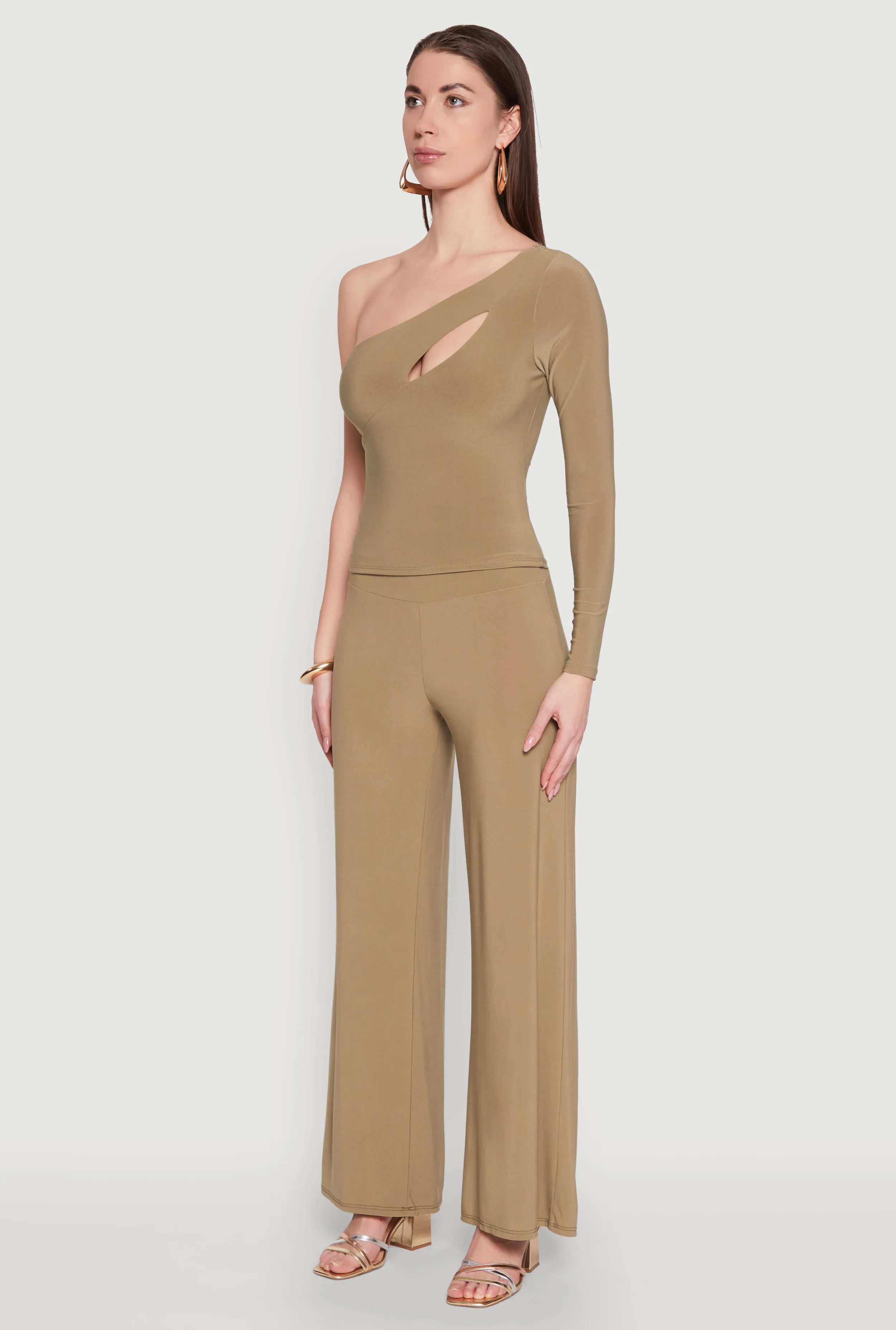 Asymmetrical Cut Out One Shoulder Top sold by Rainbow product image thumbnail 5