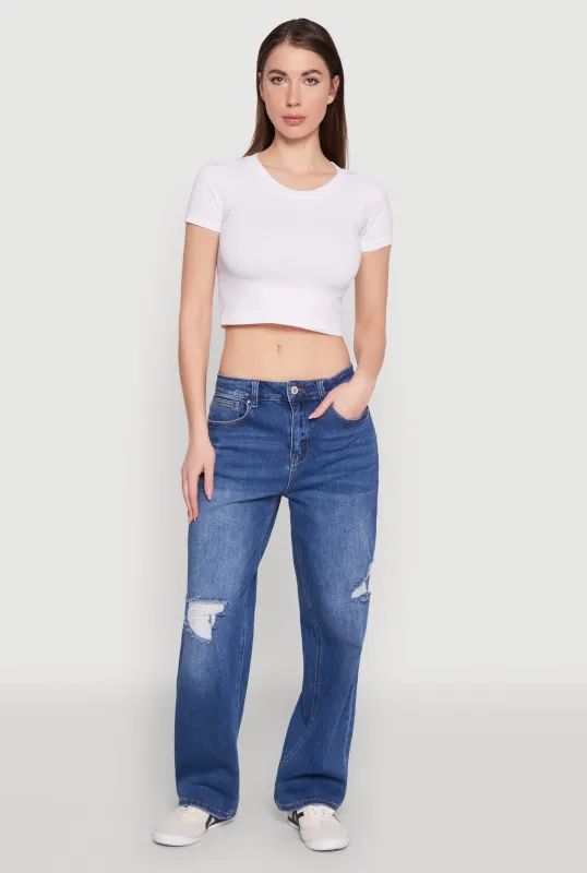 WAX Whiskered Ombre Distressed Jeans sold by Rainbow