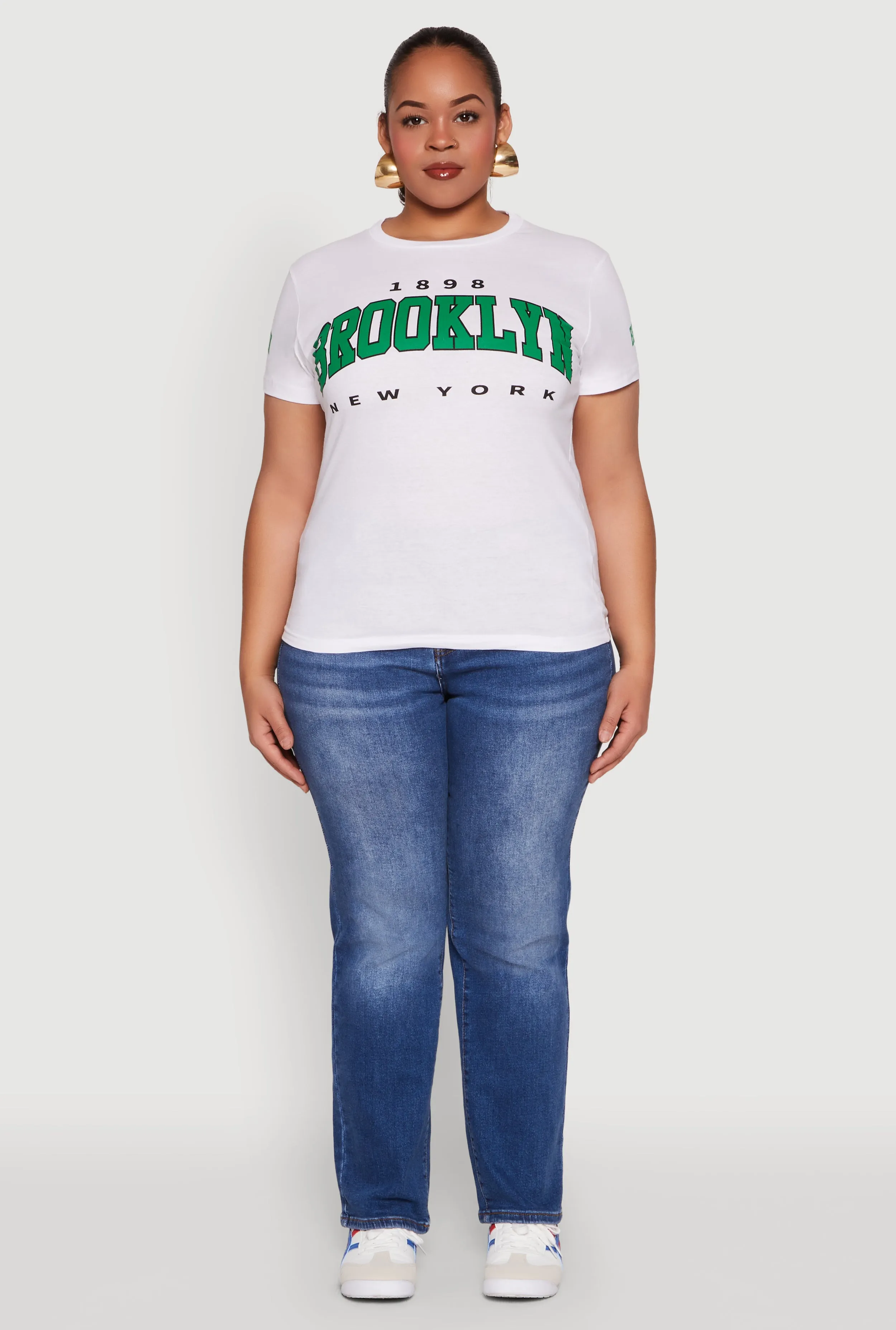 Plus Size 1898 Brooklyn Graphic Tee sold by Rainbow product image thumbnail 3