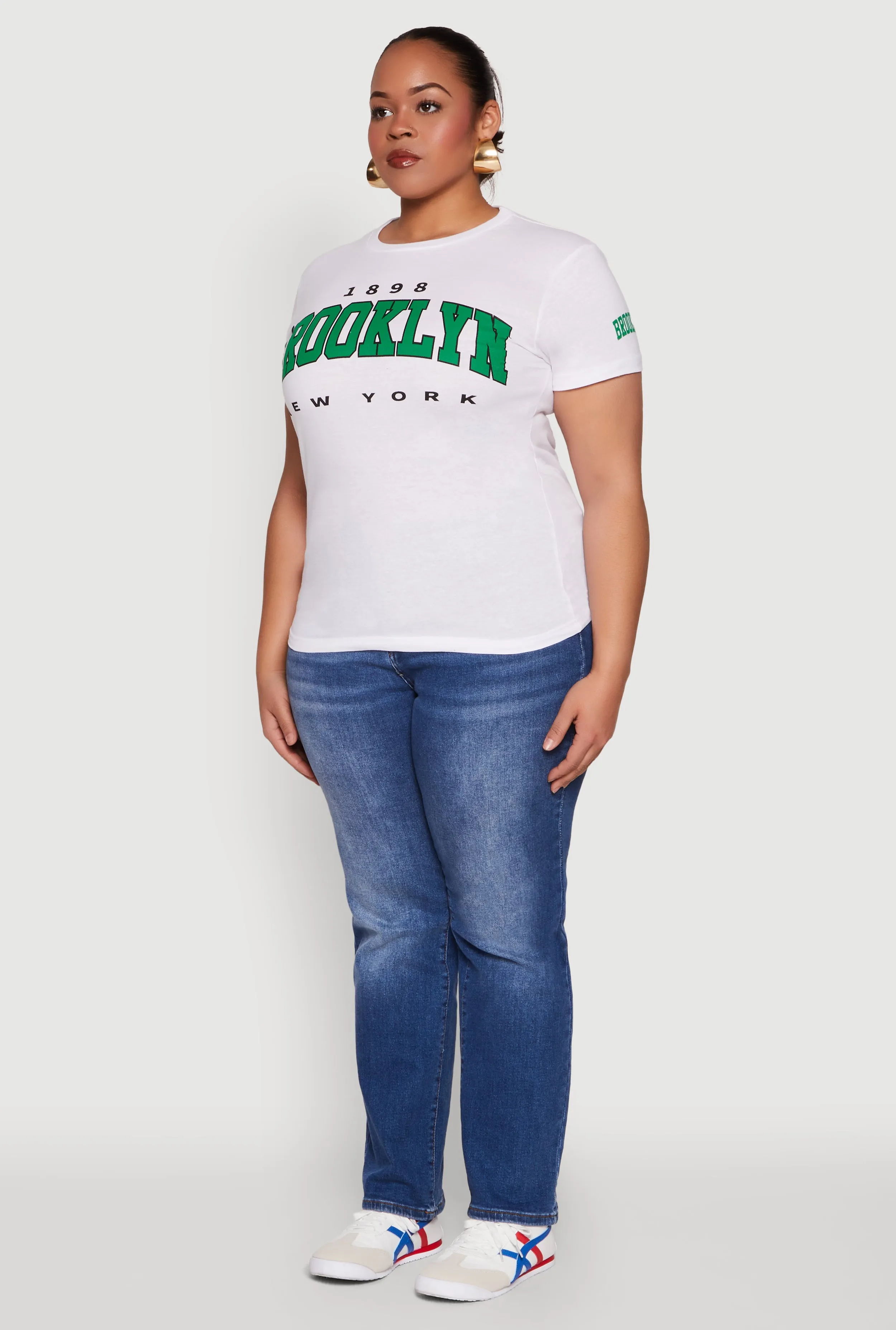 Plus Size 1898 Brooklyn Graphic Tee sold by Rainbow product image thumbnail 5