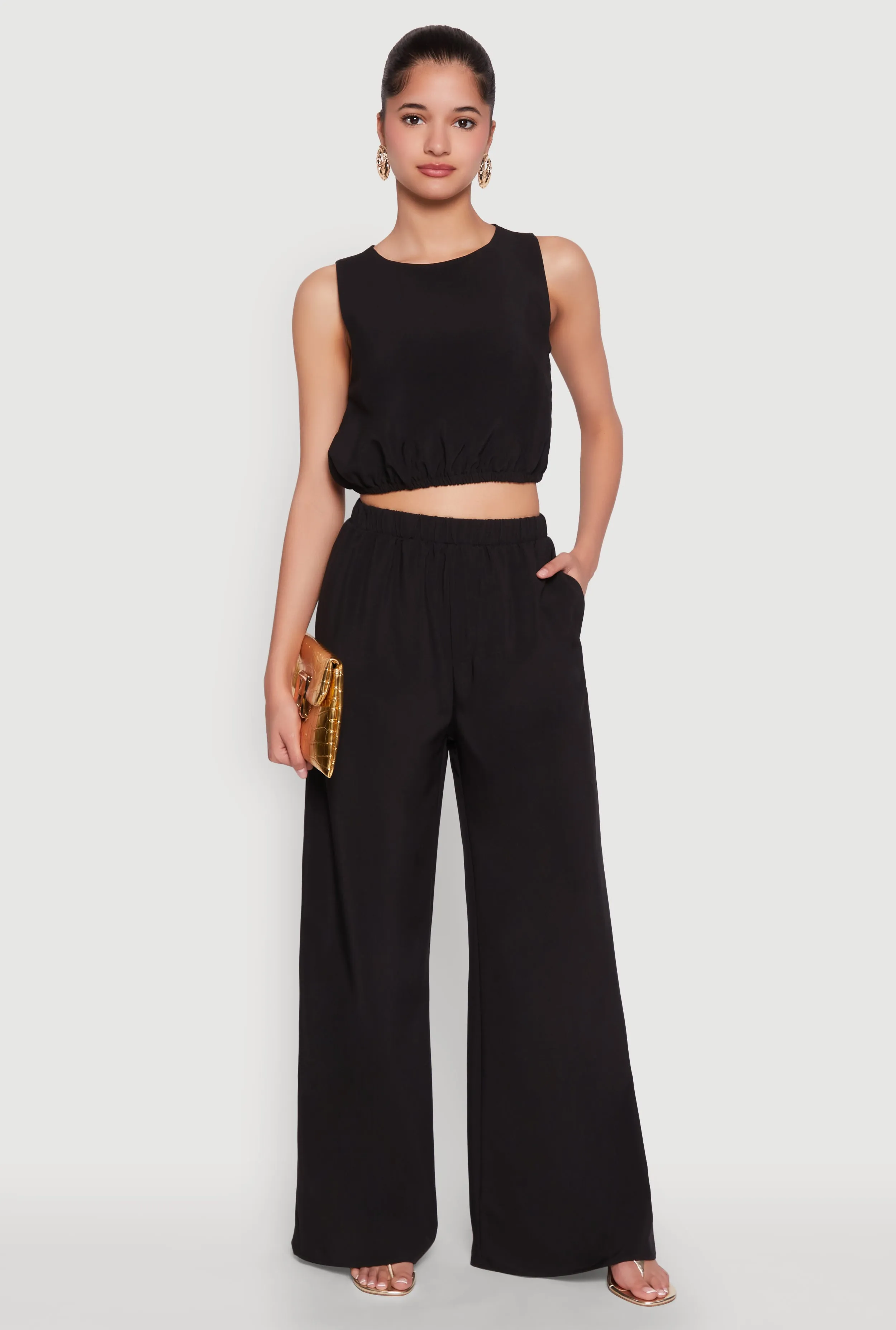 High Waisted Palazzo Pants sold by Rainbow