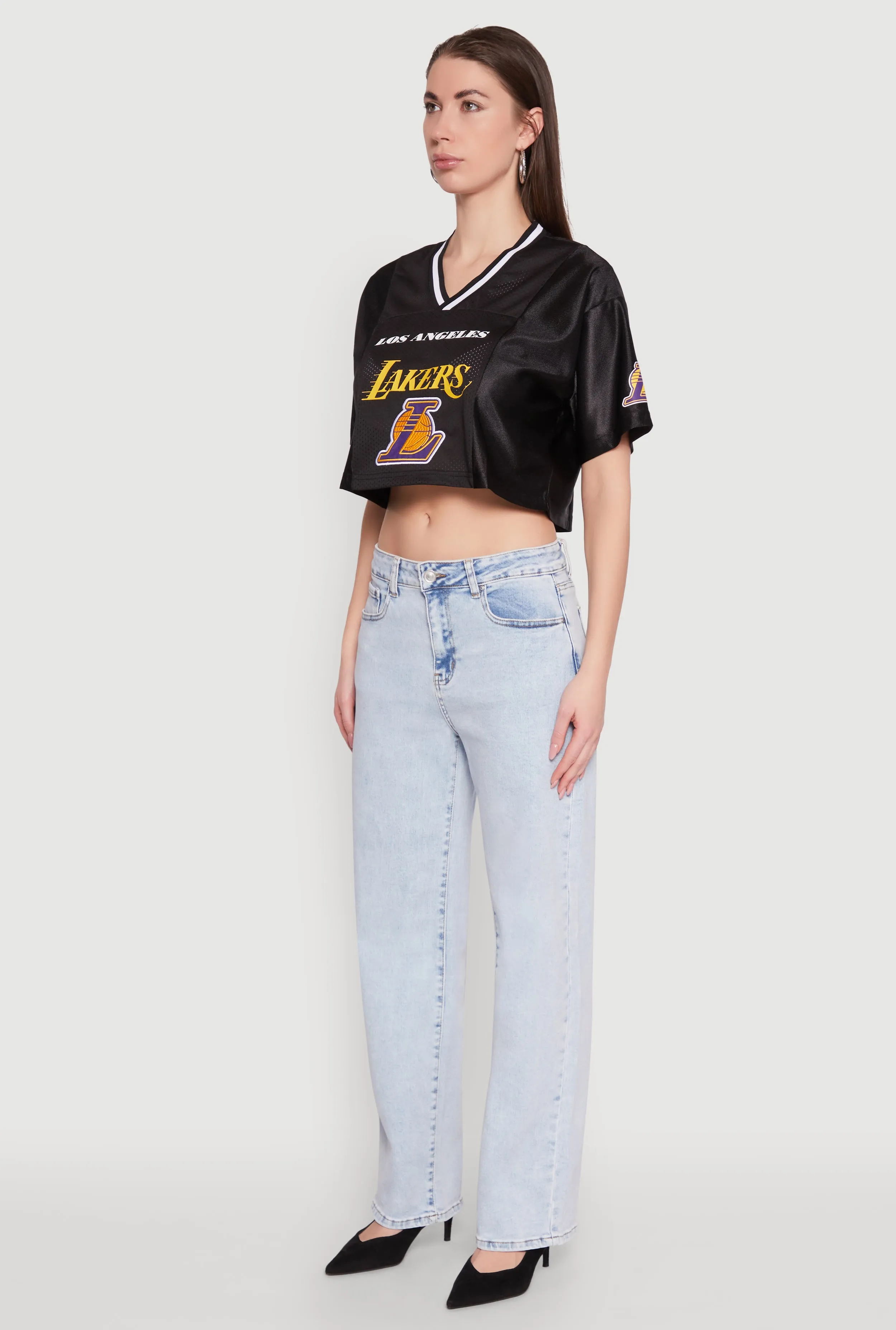 NBA Los Angeles Lakers Crop Jersey sold by Rainbow product image thumbnail 5