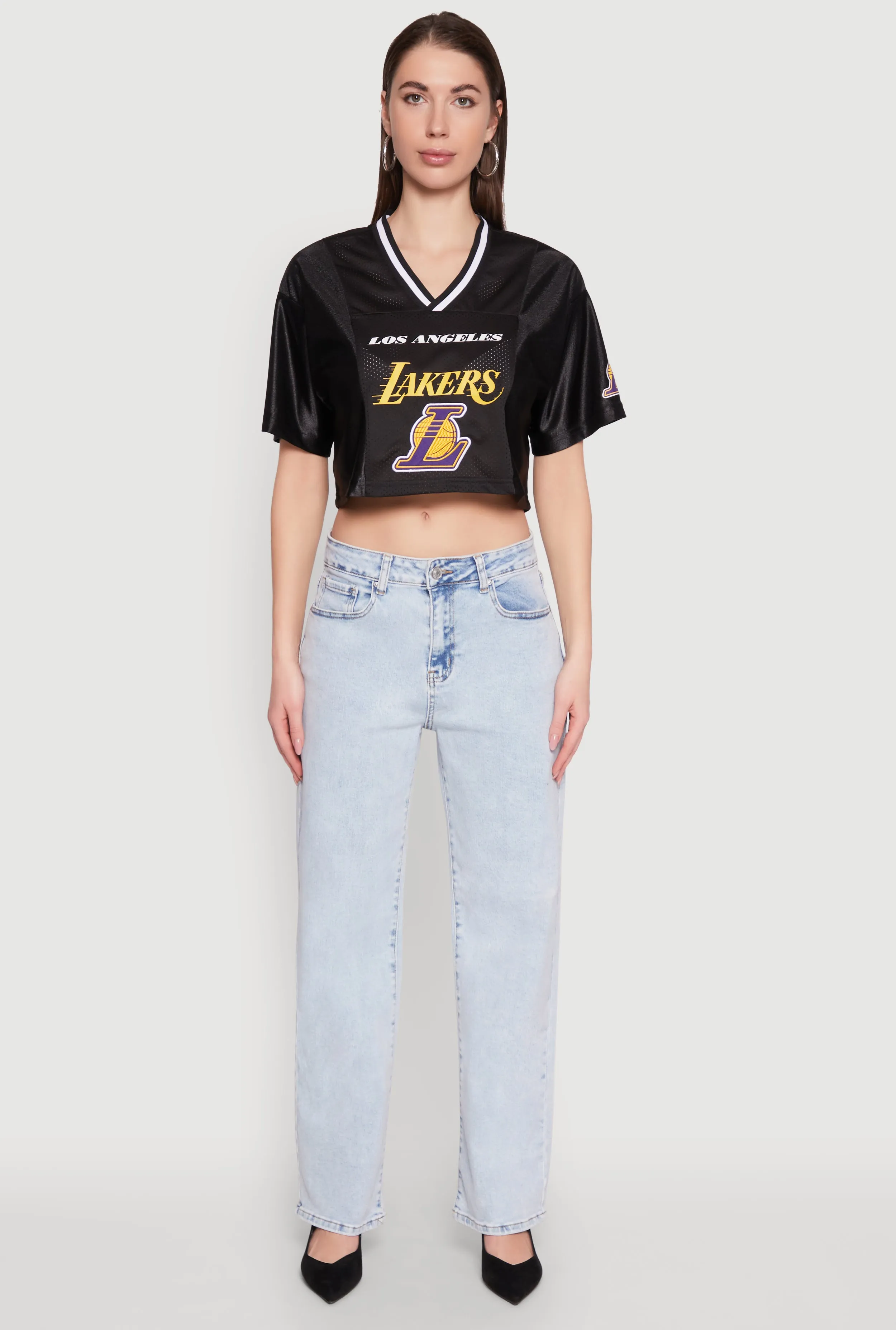 NBA Los Angeles Lakers Crop Jersey sold by Rainbow product image thumbnail 3