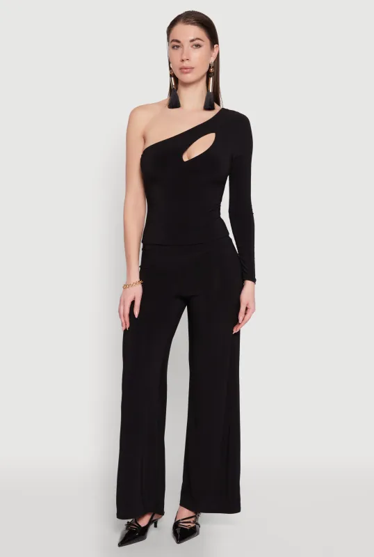 Wide Waist Palazzo Pants sold by Rainbow