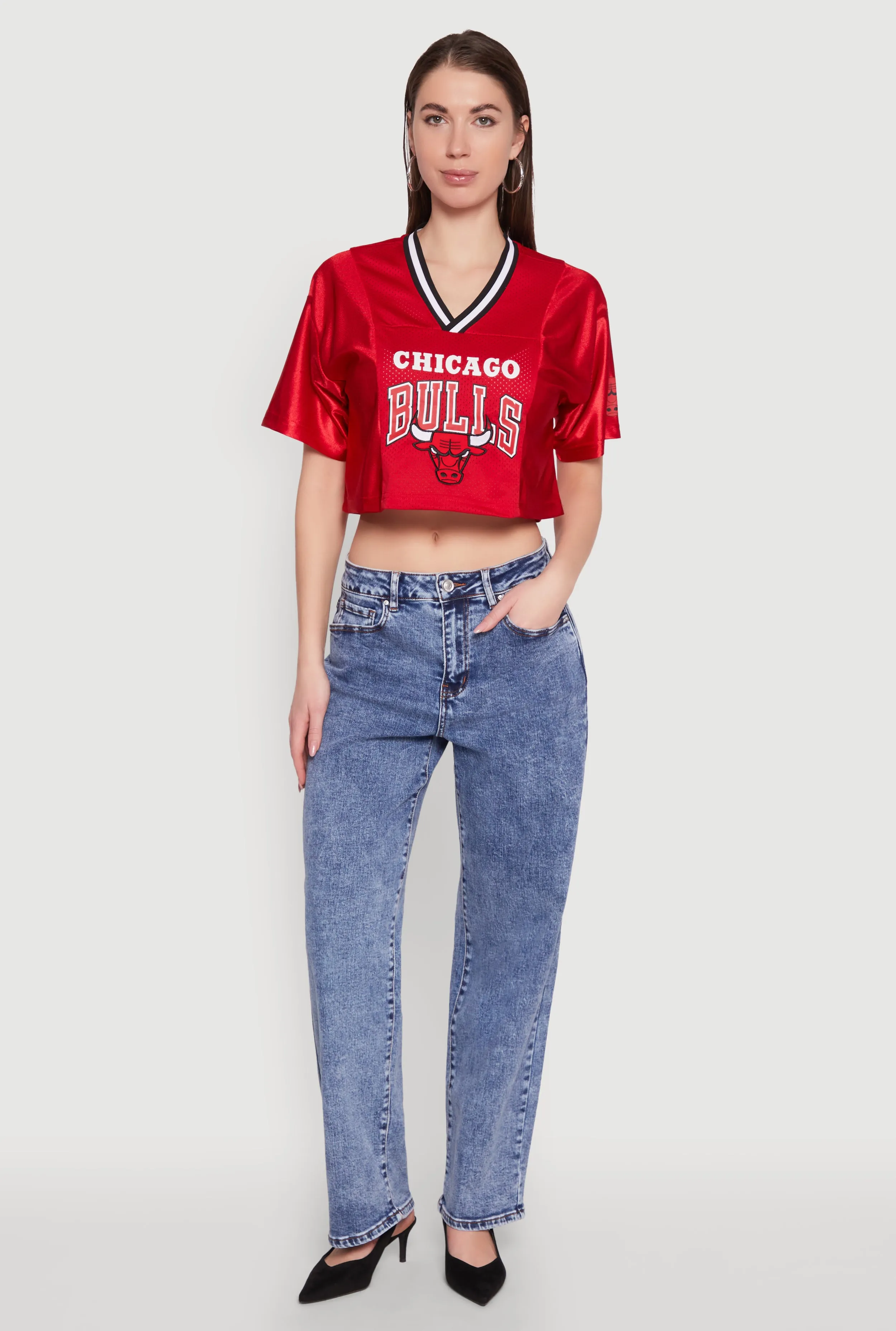 NBA Chicago Bulls Logo Cropped Jersey sold by Rainbow