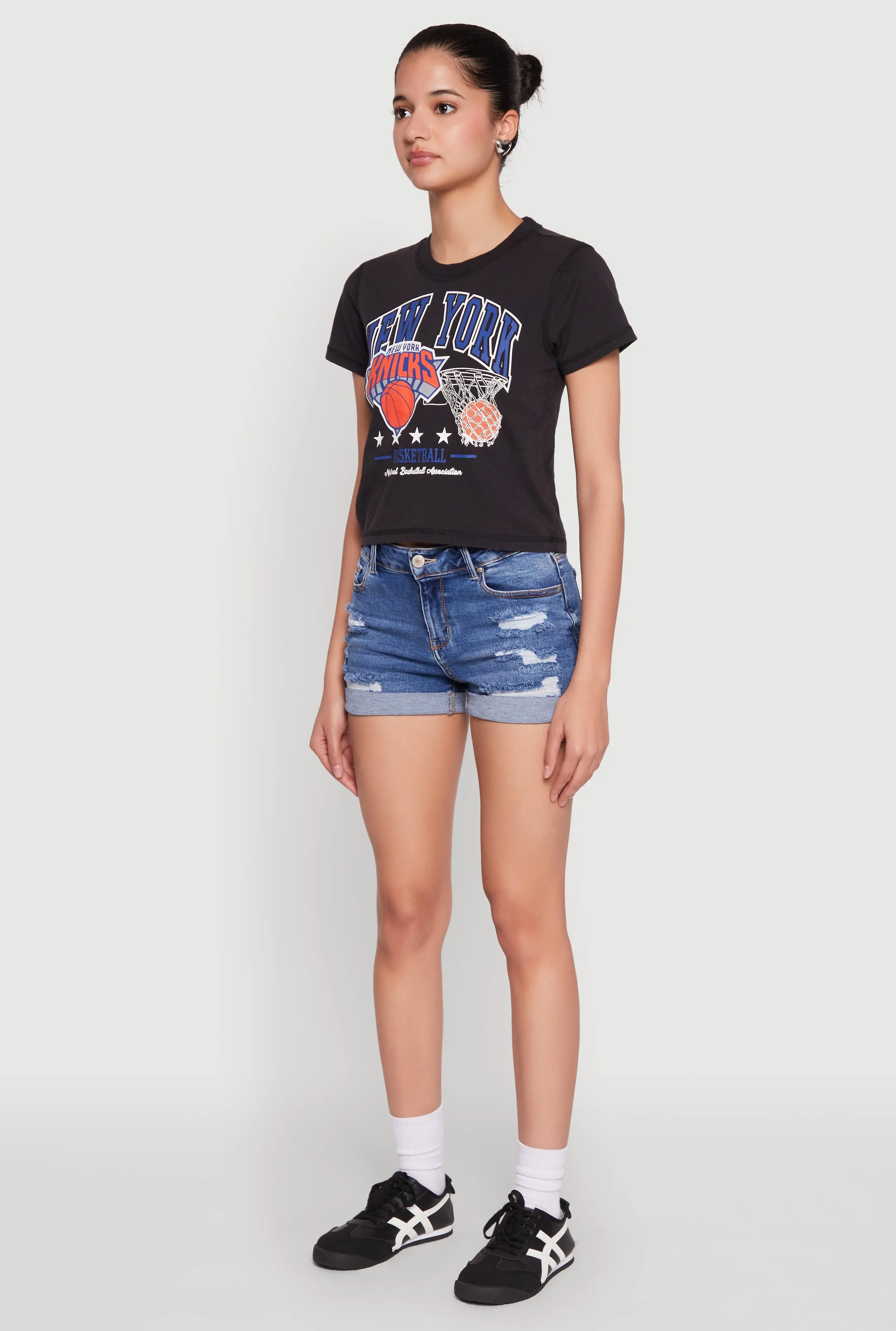 NBA New York Knicks Cropped Tee sold by Rainbow product image thumbnail 5