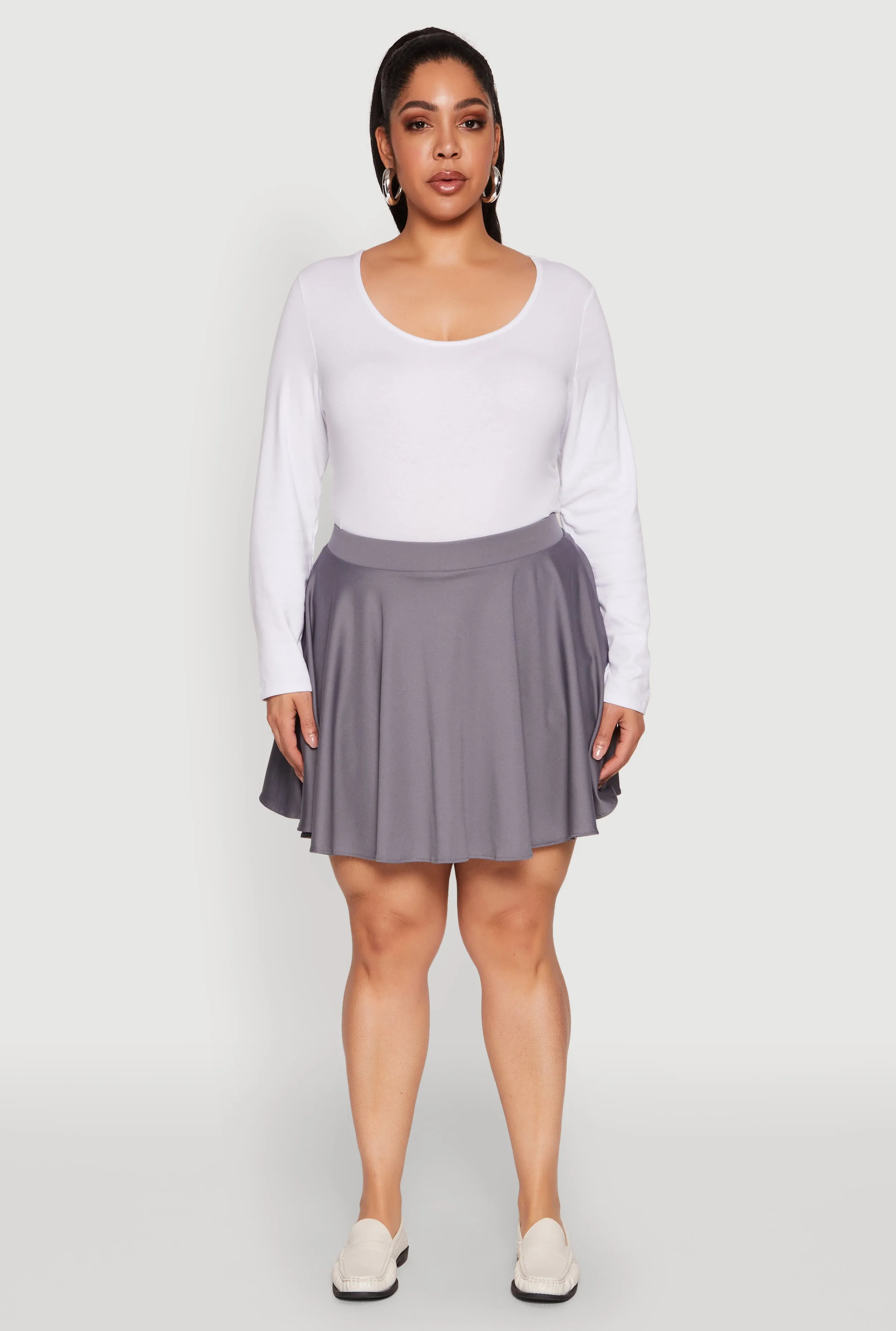 Plus Size High Waisted Circle Skort sold by Rainbow product image thumbnail 2