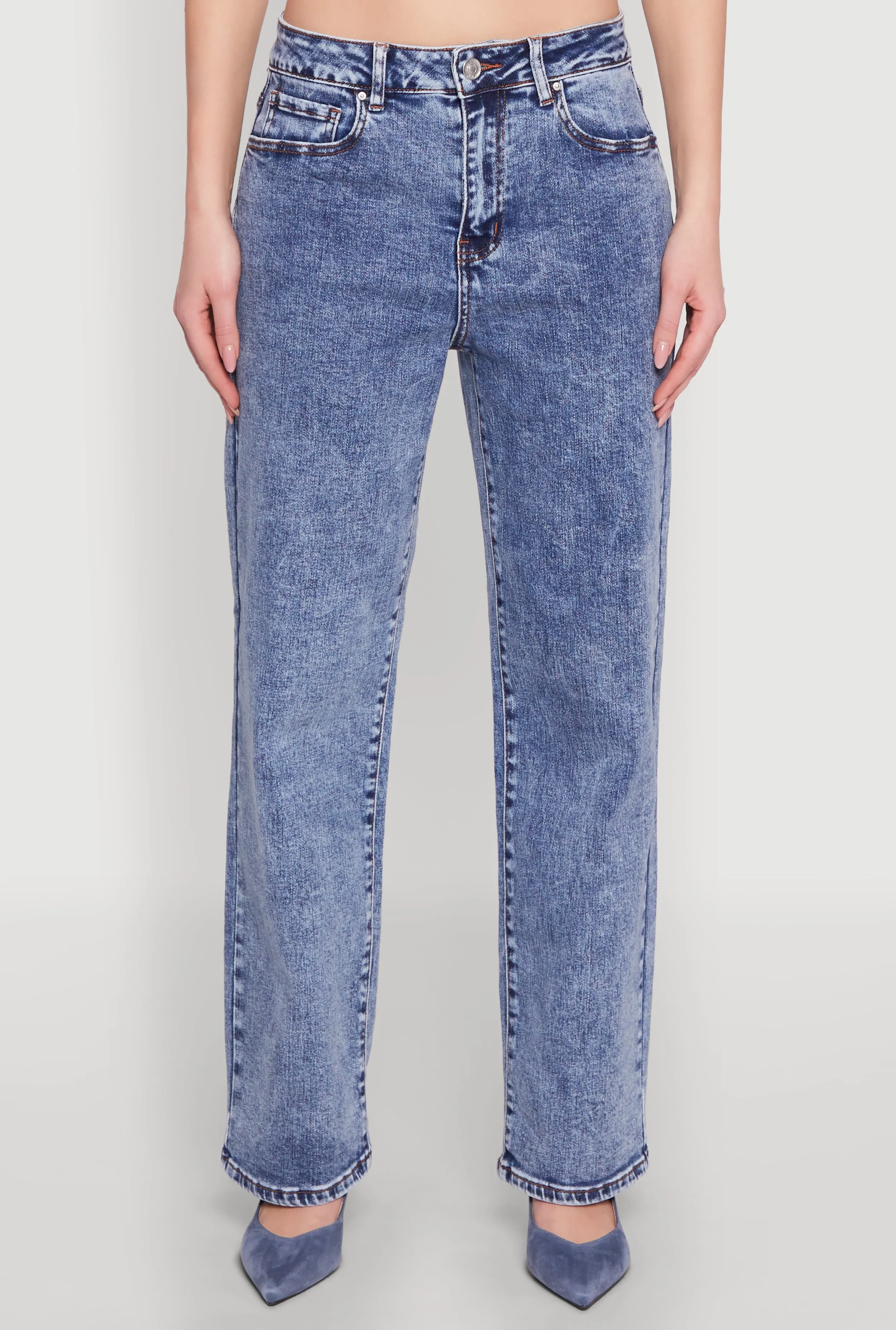 WAX Acid Wash Straight Leg Jeans sold by Rainbow product image thumbnail 5