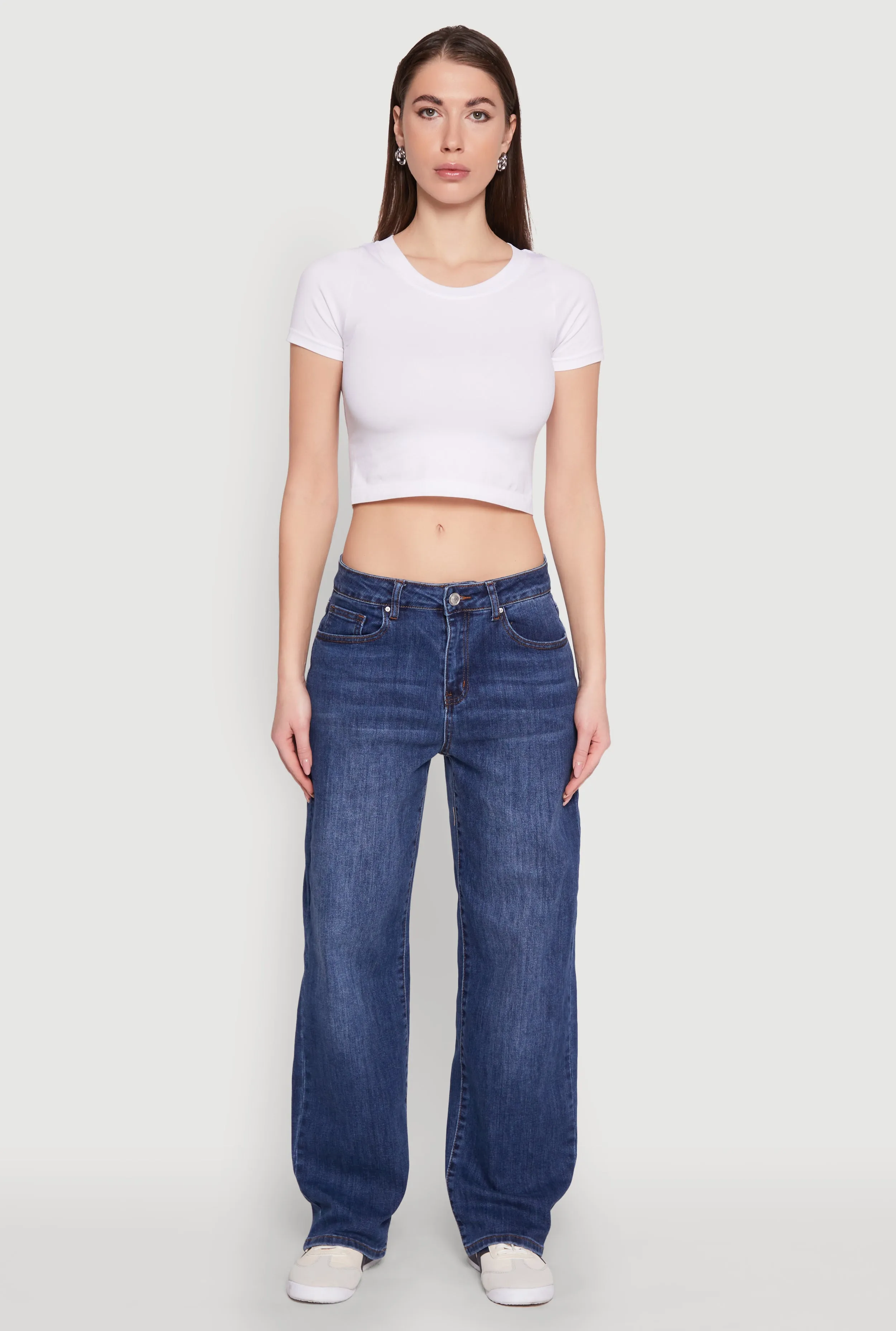 WAX Mid Rise Whiskered Straight Leg Jeans sold by Rainbow product image thumbnail 2