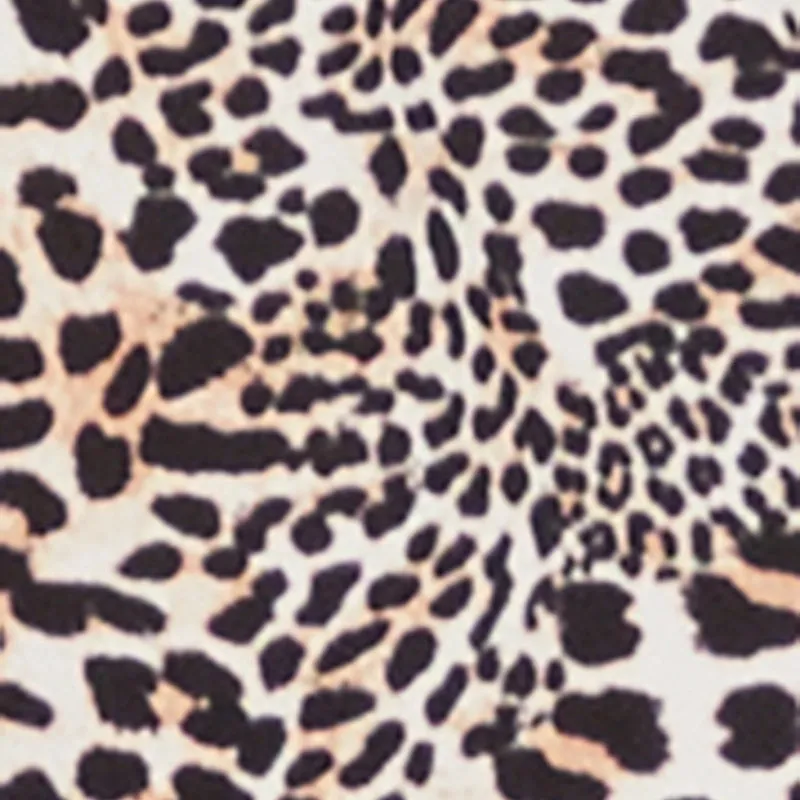 Leopard Print Ruffle Overlay Romper sold by Rainbow product image thumbnail 4