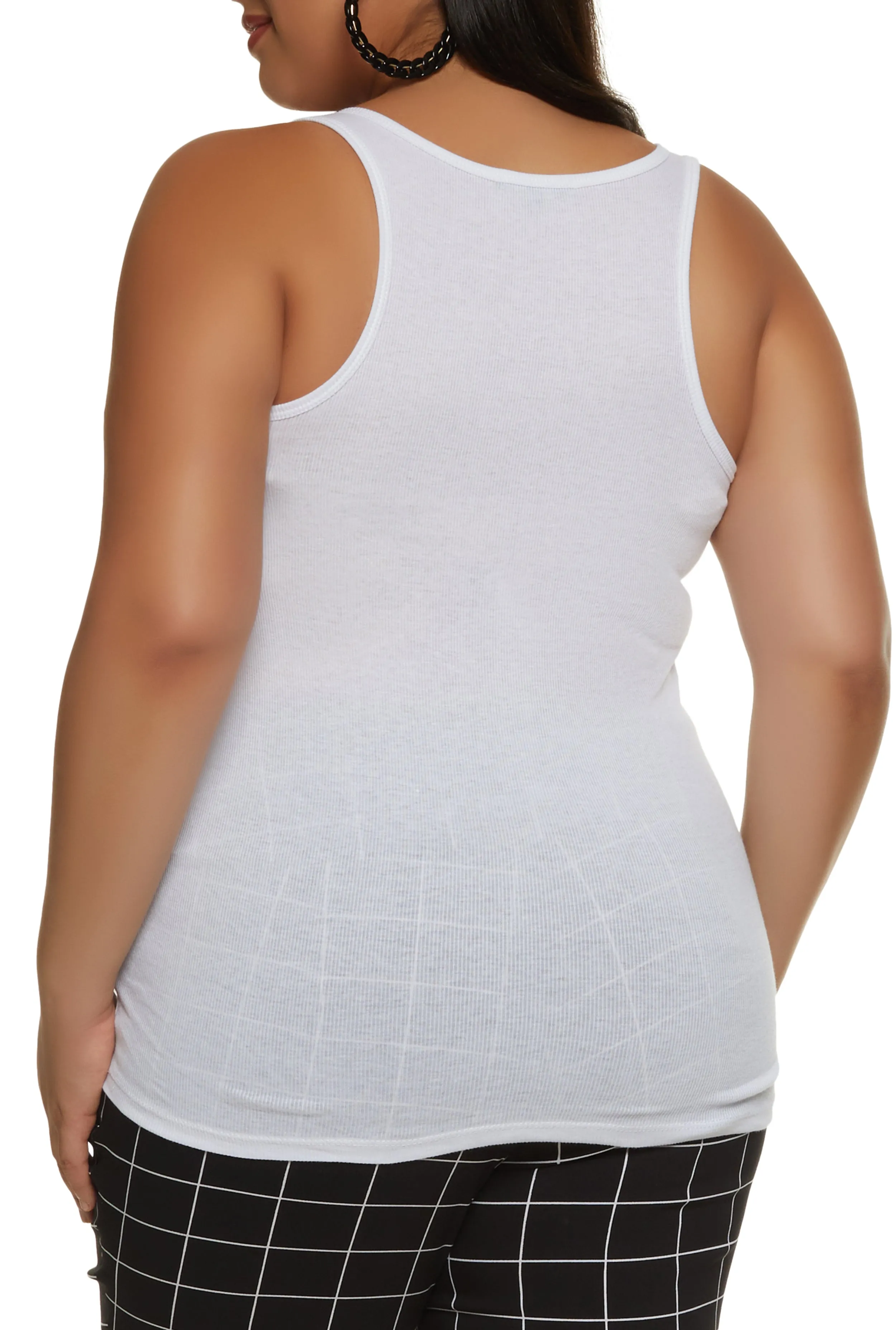 Plus Size Rib Knit Tank Top sold by Rainbow product image thumbnail 2