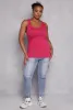 Plus Size Rib Knit Tank Top sold by Rainbow