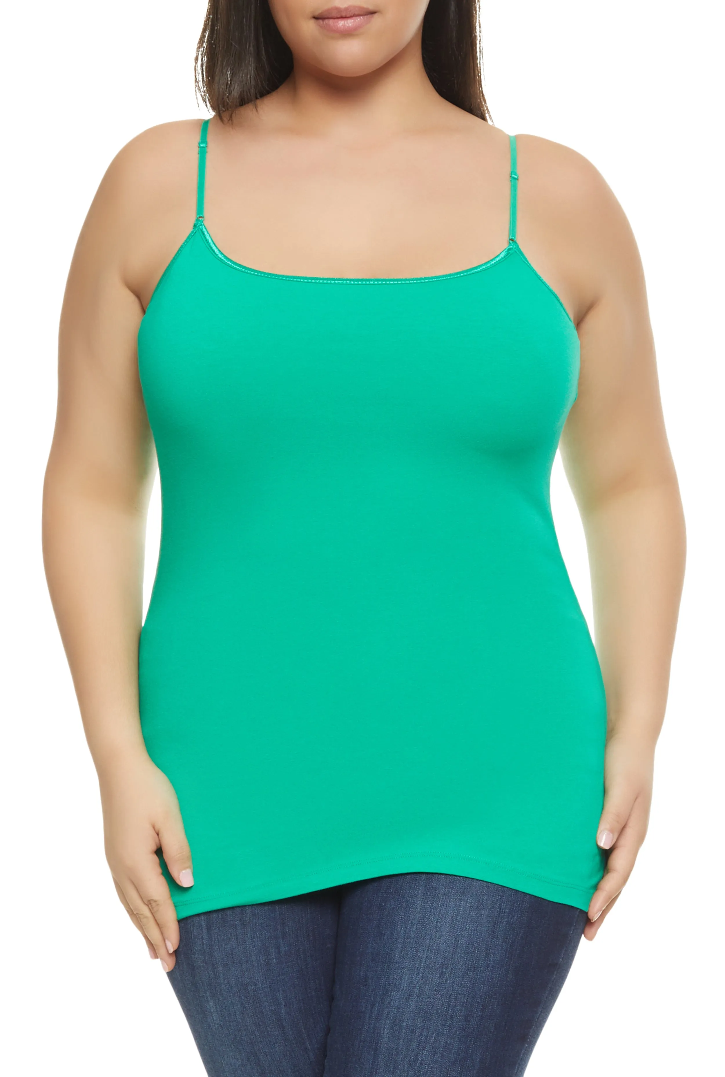 Plus Size Basic Shelf Bra Cami sold by Rainbow