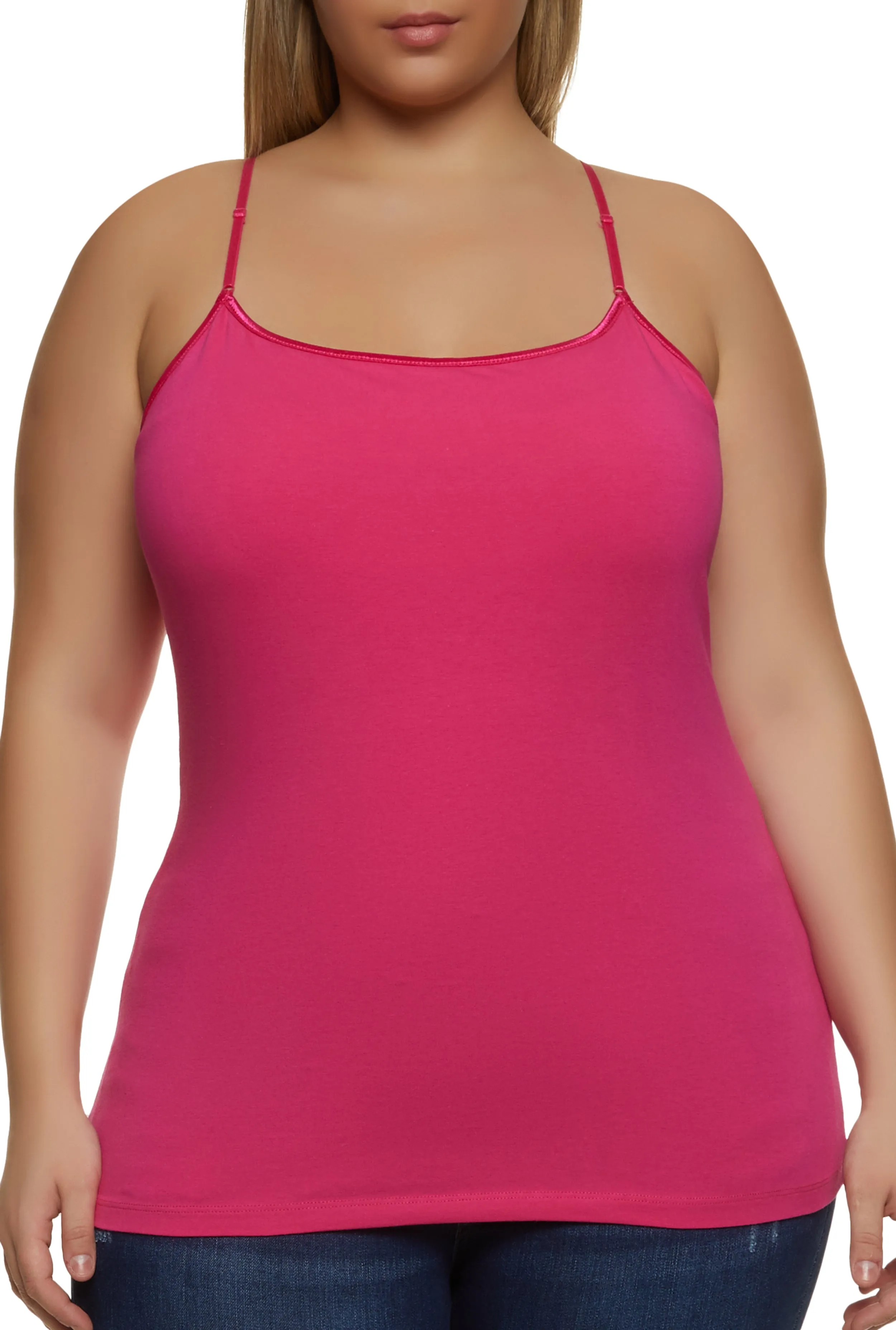 Plus Size Basic Shelf Bra Cami sold by Rainbow