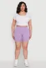 Plus Size Cell Phone Side Pocket Biker Shorts sold by Rainbow