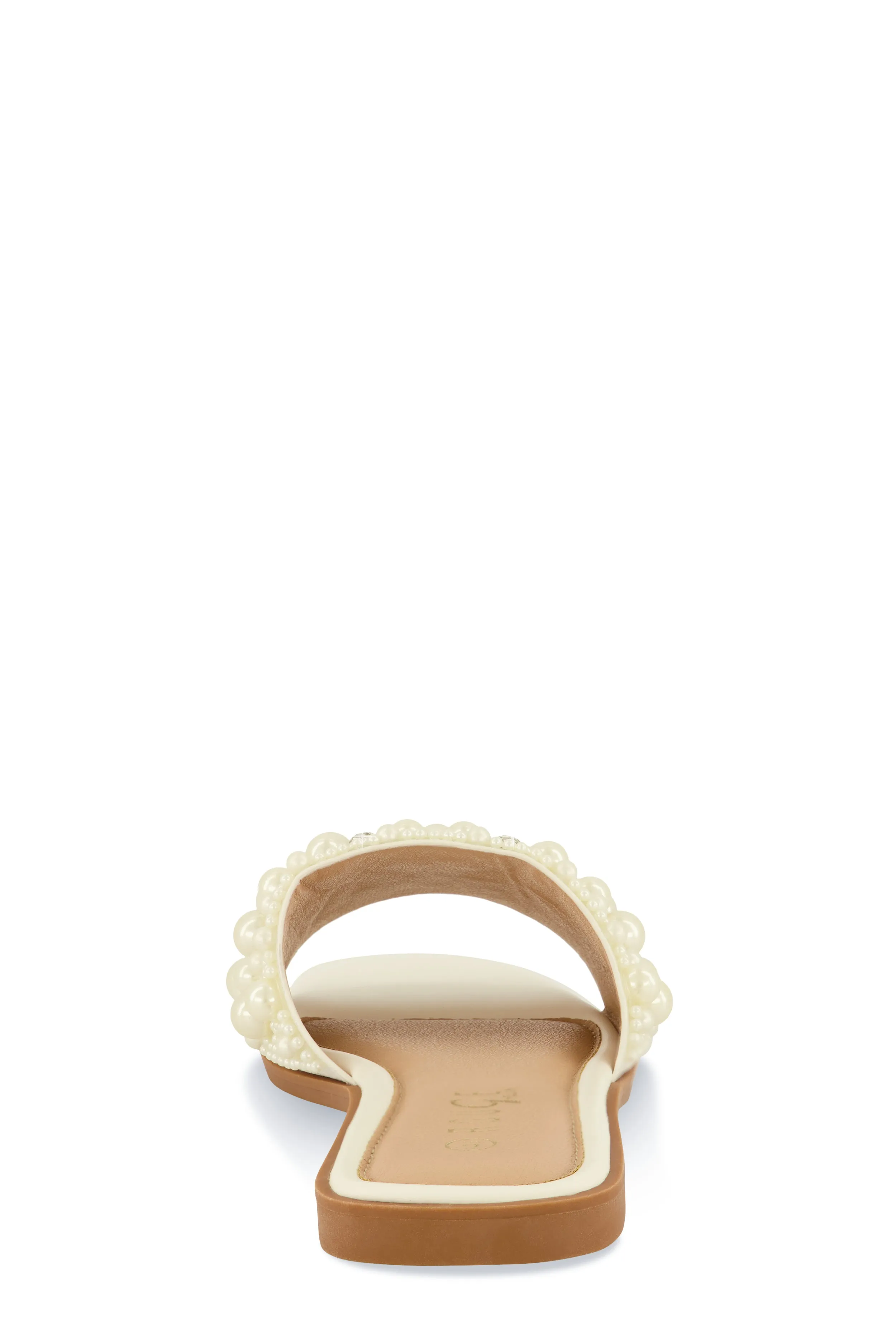 Faux Pearl Rhinestone Band Slide Sandals sold by Rainbow product image thumbnail 3