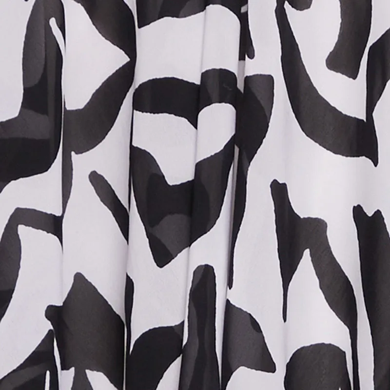 Plus Size Border Print Sharkbite Hem Maxi Dress sold by Rainbow product image thumbnail 4