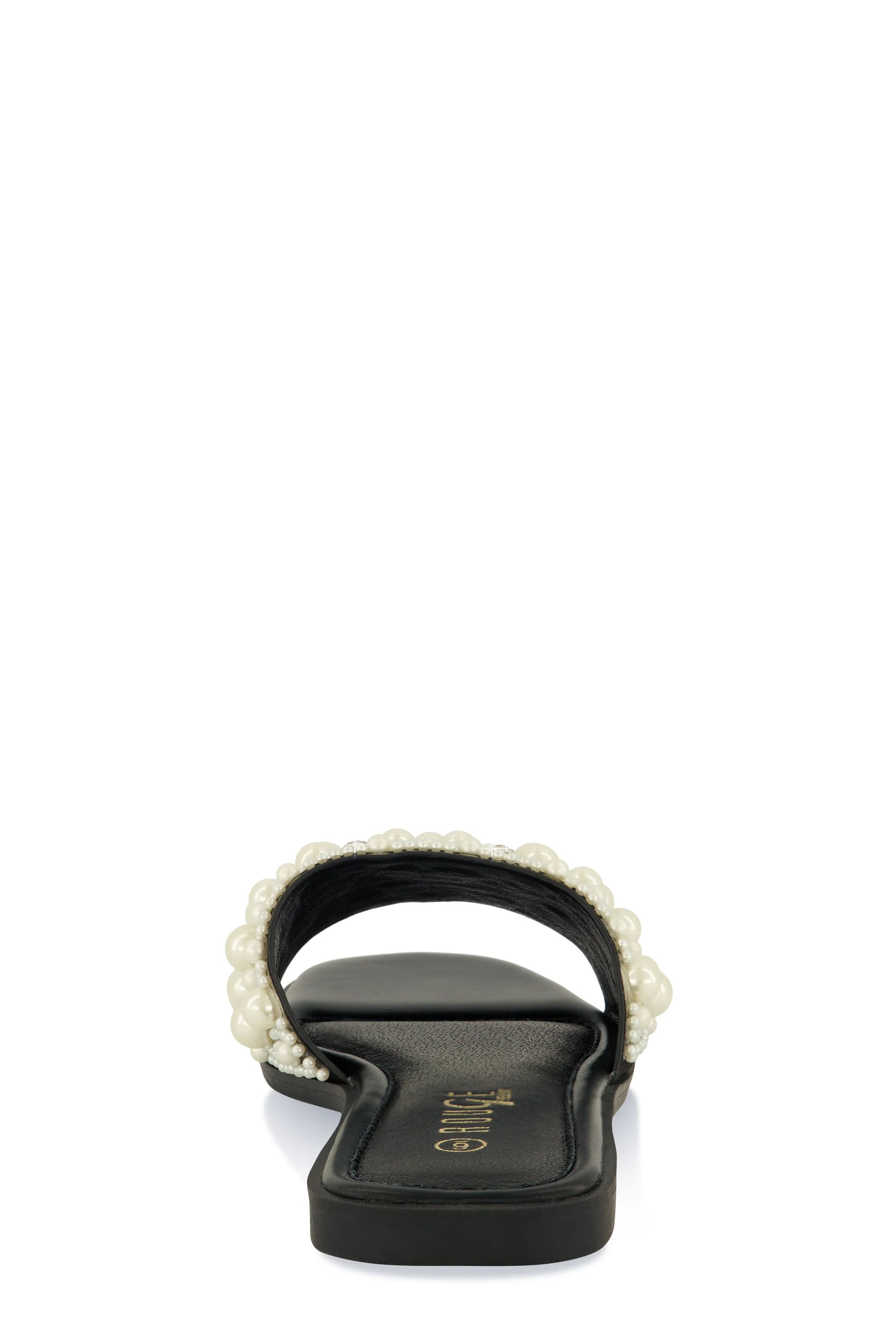 Faux Pearl Rhinestone Band Slide Sandals sold by Rainbow product image thumbnail 3
