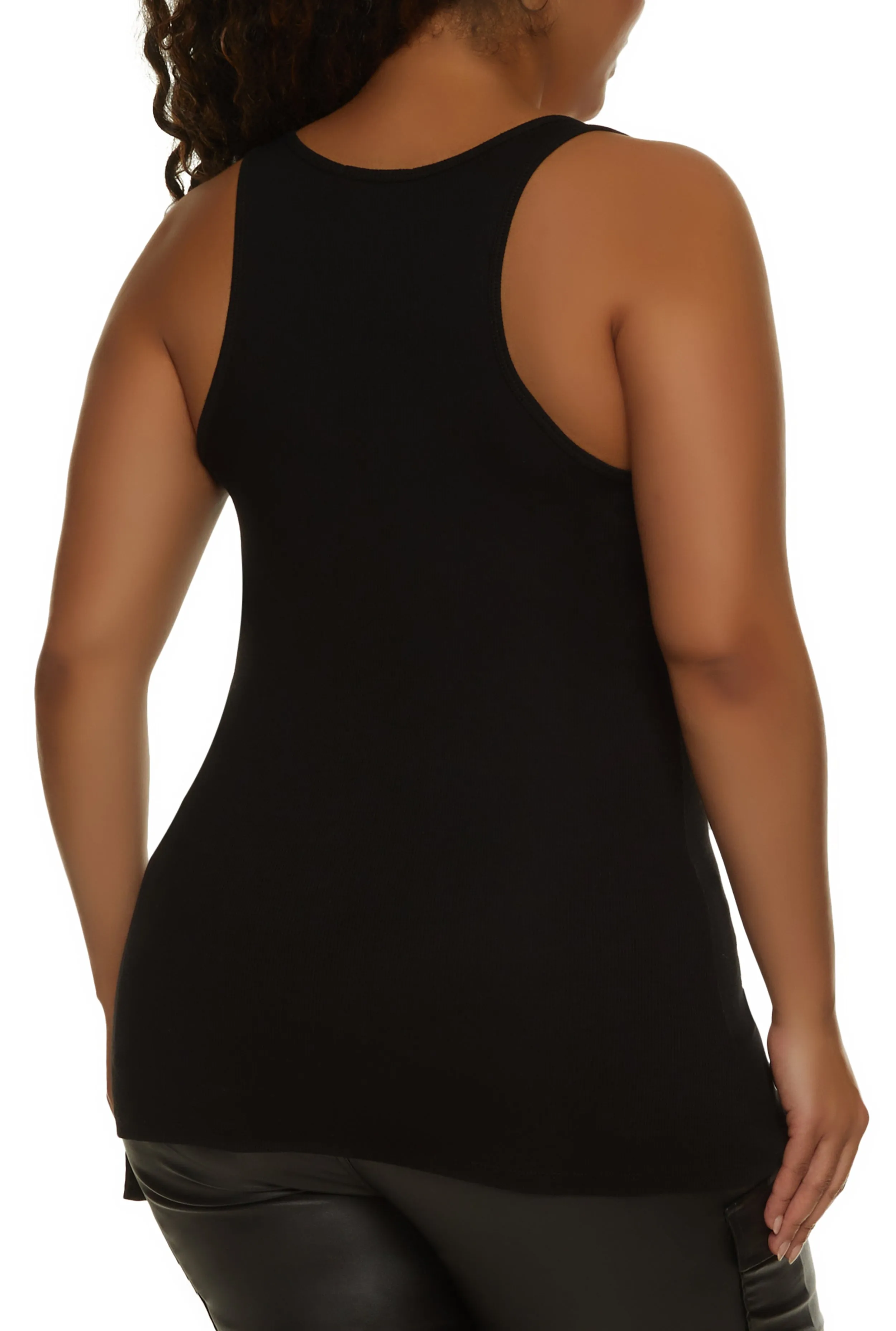 Plus Size Rib Knit Tank Top sold by Rainbow product image thumbnail 2