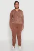 Plus Size Daisy Varsity Stripe Drawstring Joggers sold by Rainbow