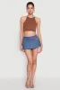 Madden Girl Belt Detail Pleated Skort sold by Rainbow