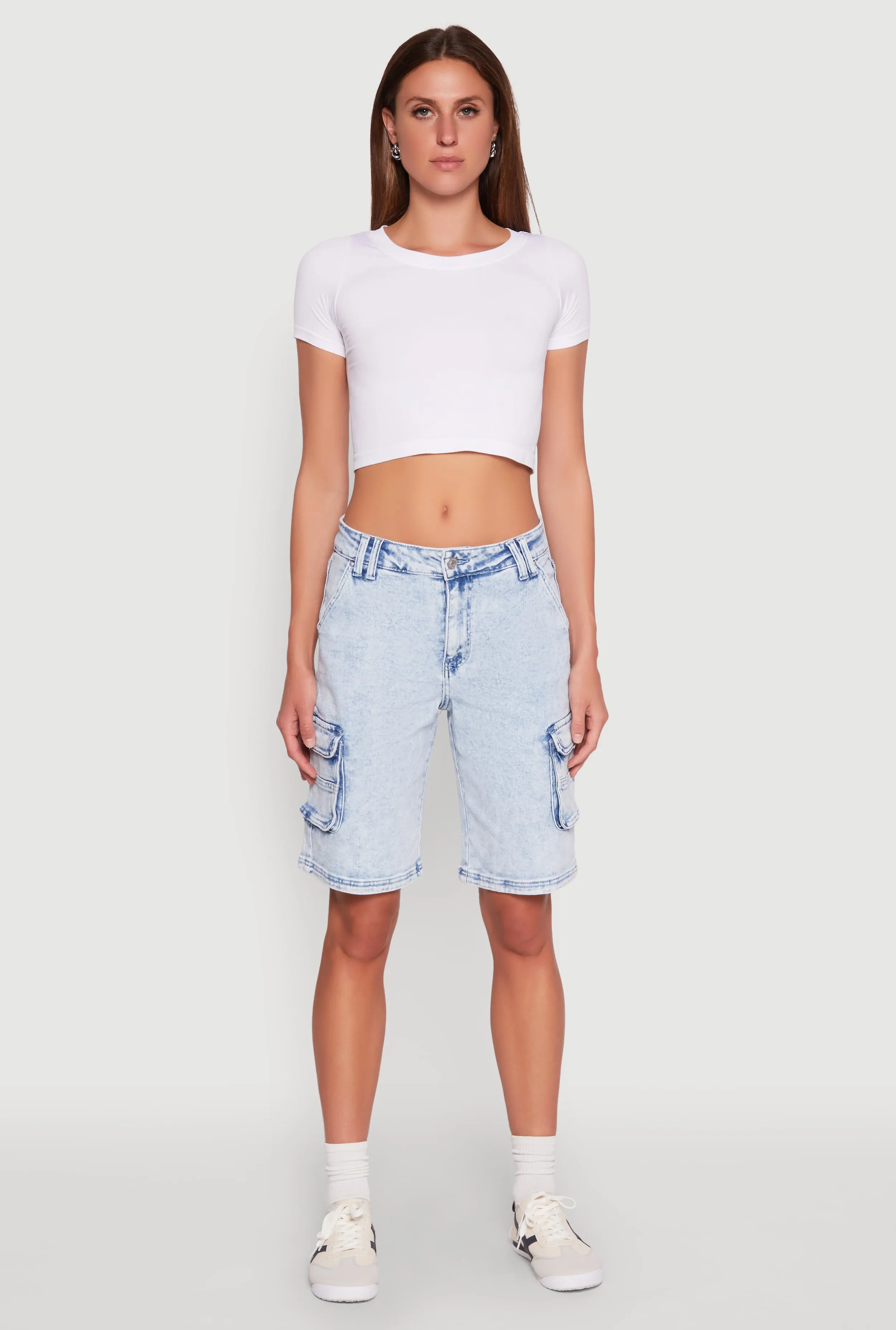 WAX Mineral Wash Cargo Jorts sold by Rainbow product image thumbnail 2