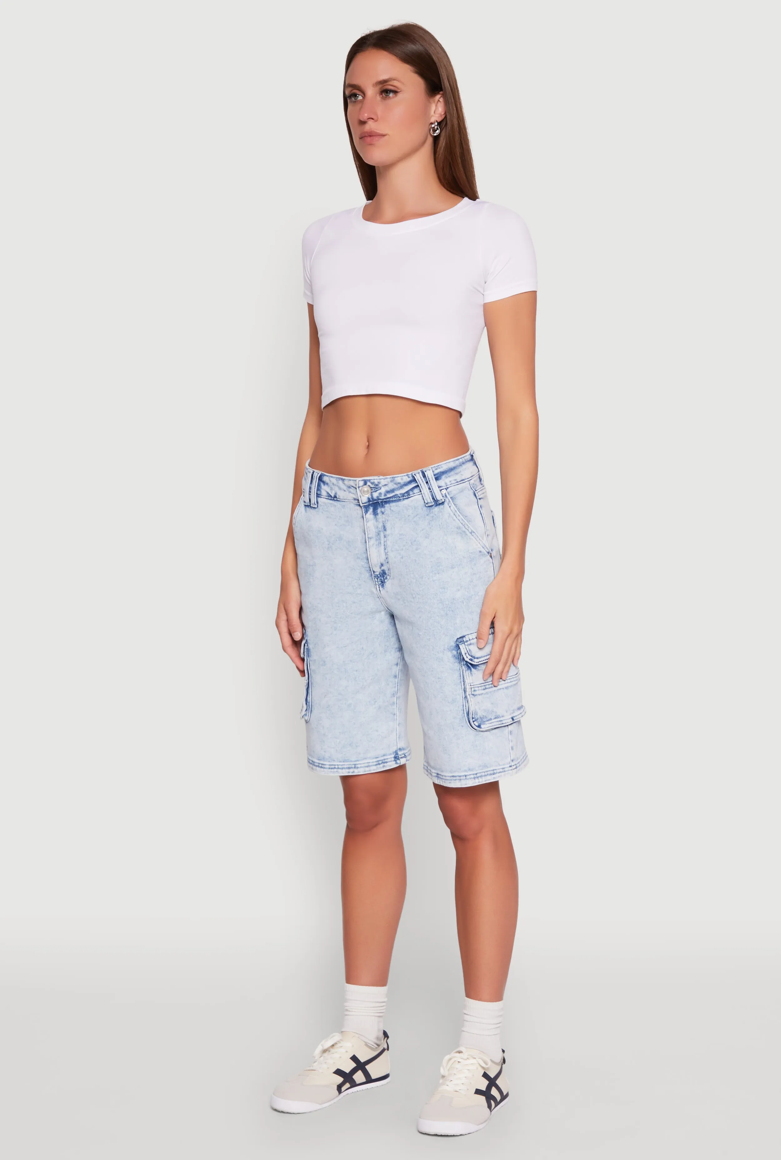 WAX Mineral Wash Cargo Jorts sold by Rainbow product image thumbnail 3