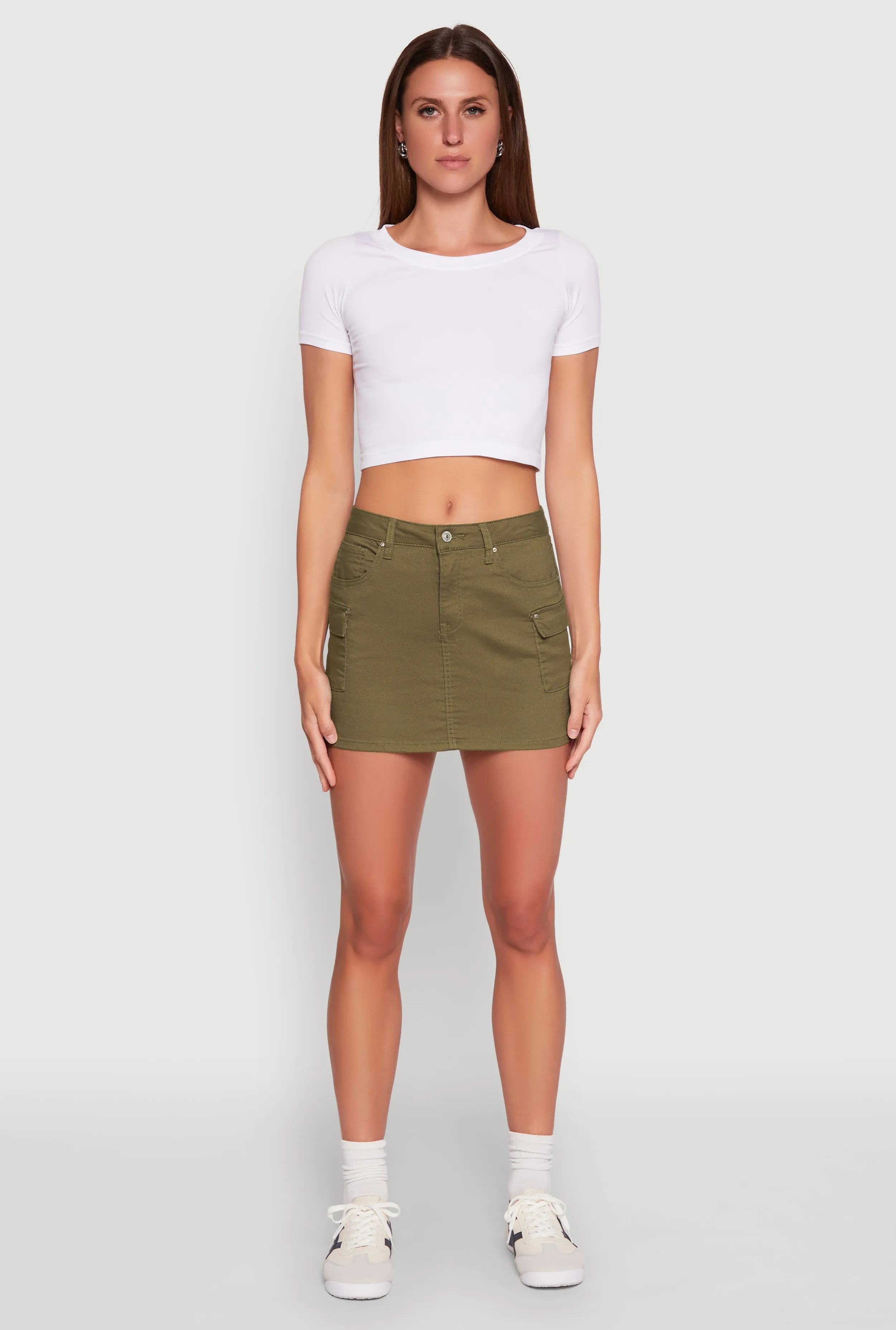 WAX Twill Mini Cargo Skirt sold by Rainbow product image thumbnail 2