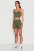 Seamless Cropped Cami and Biker Shorts Set sold by Rainbow