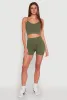 Seamless Cropped Cami and Biker Shorts Set sold by Rainbow