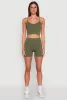 Seamless Cropped Cami and Biker Shorts Set sold by Rainbow