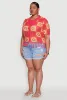 Plus Size Boho Crochet Fringe Shirt sold by Rainbow