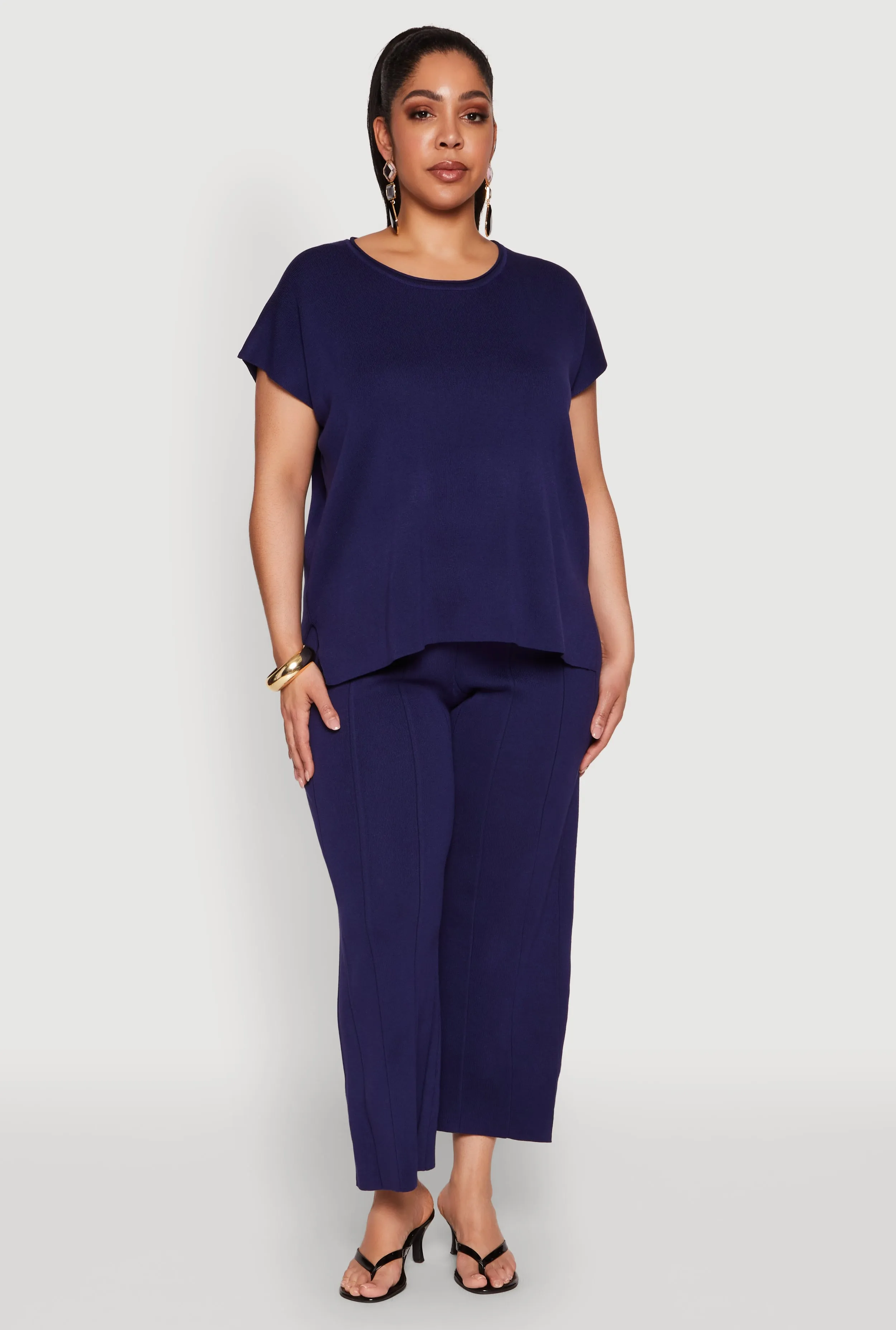 Plus Size Daisy Knitted Crew Neck Top sold by Rainbow product image thumbnail 2