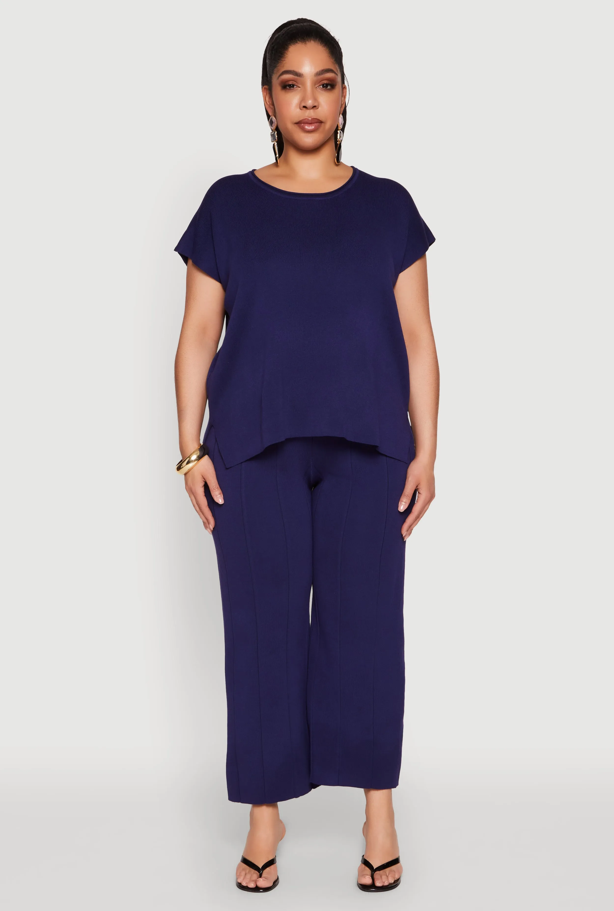 Plus Size Daisy Knitted Crew Neck Top sold by Rainbow product image thumbnail 3