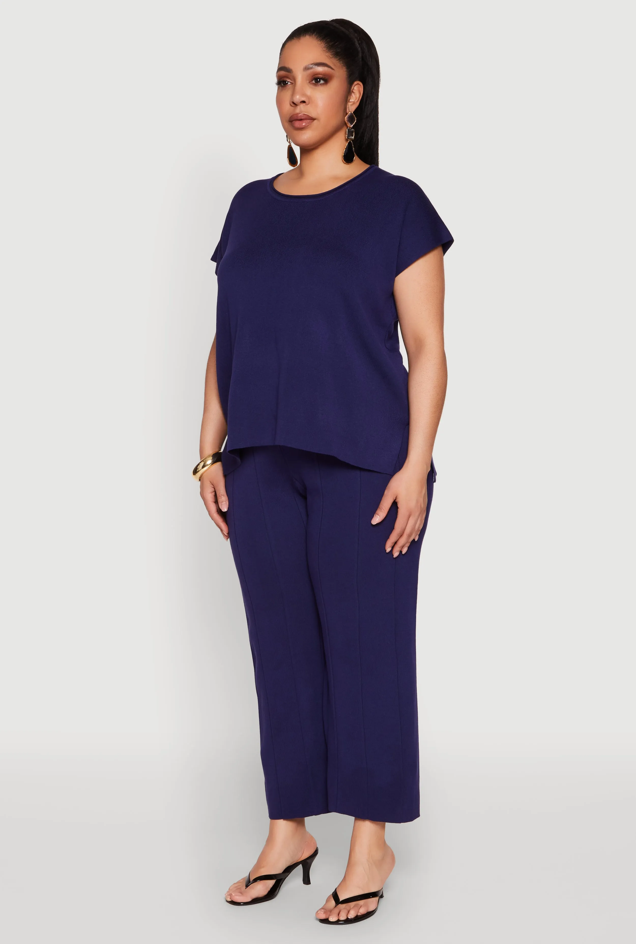 Plus Size Daisy Knitted Crew Neck Top sold by Rainbow product image thumbnail 5