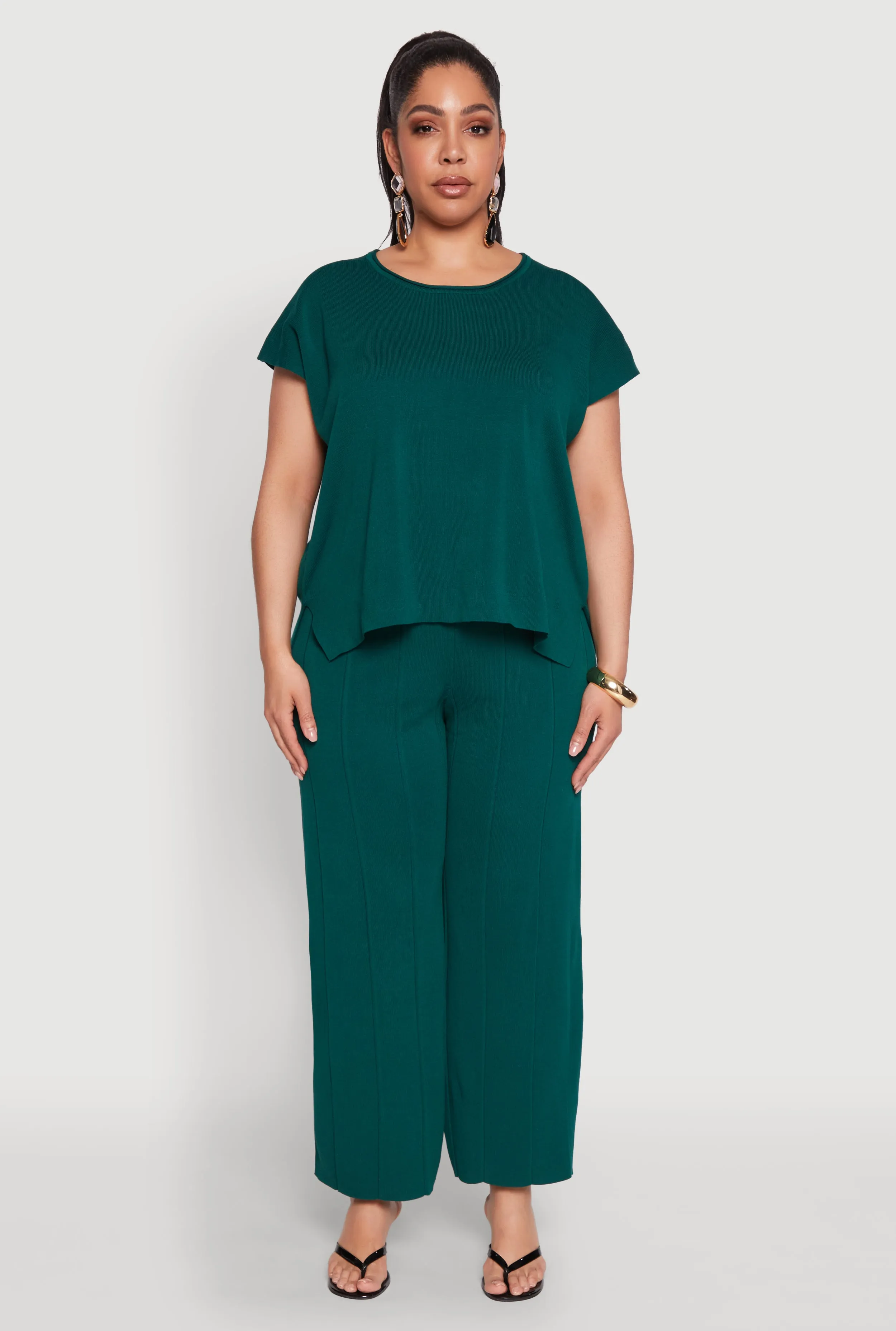 Plus Size Daisy Knitted Crew Neck Top sold by Rainbow product image thumbnail 3