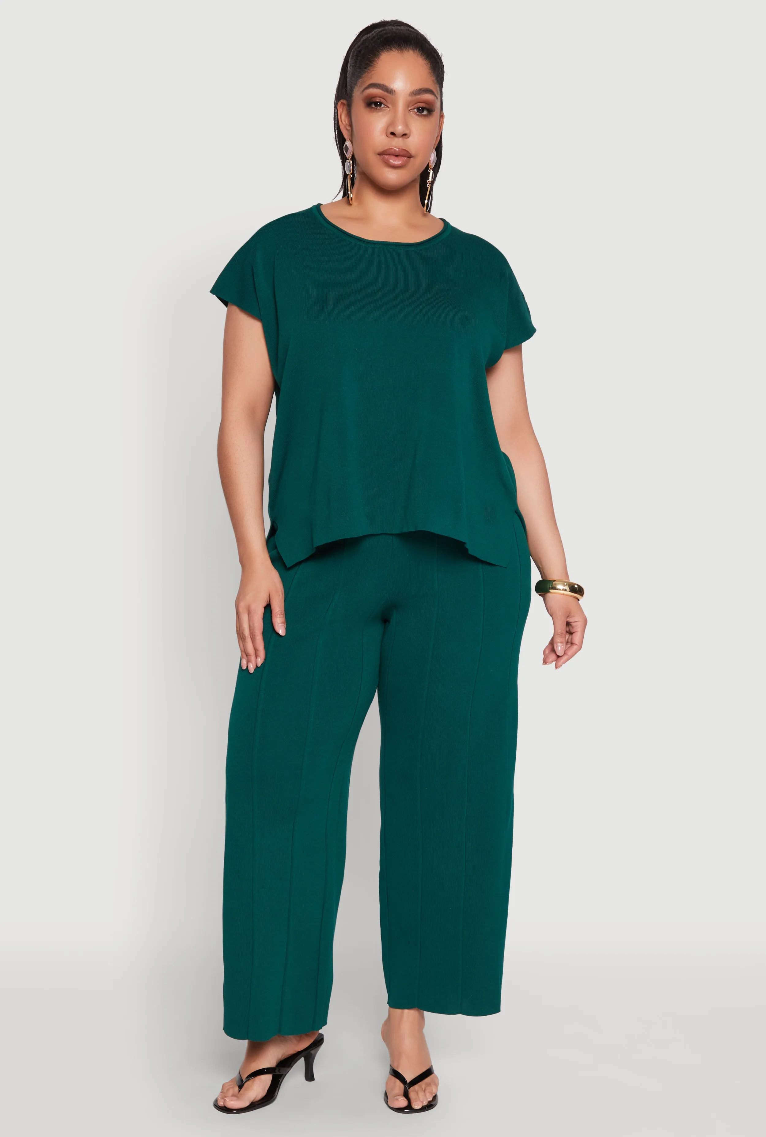 Plus Size Daisy Knitted Crew Neck Top sold by Rainbow product image thumbnail 2