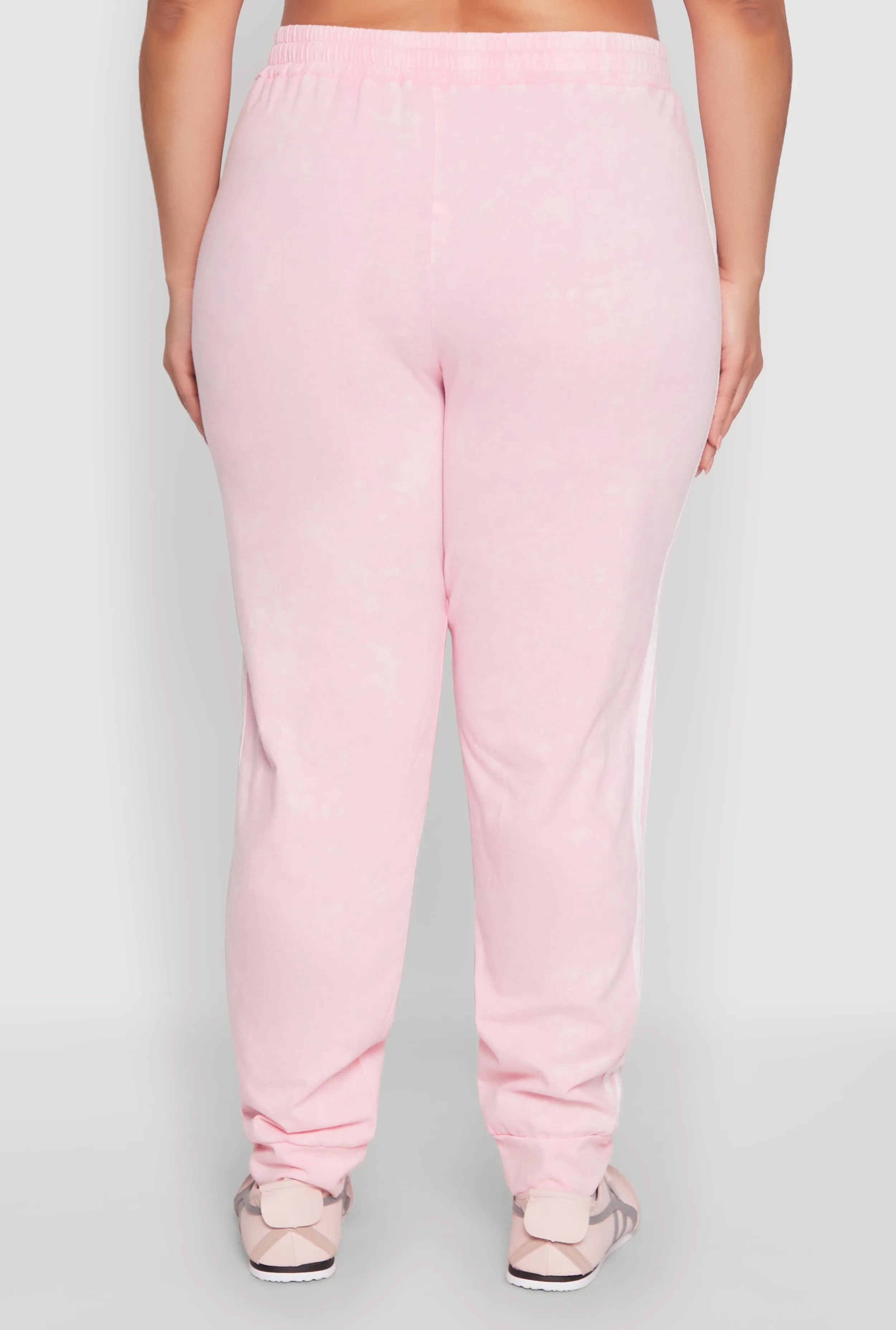 Plus Size Daisy Varsity Stripe Drawstring Joggers sold by Rainbow product image thumbnail 5