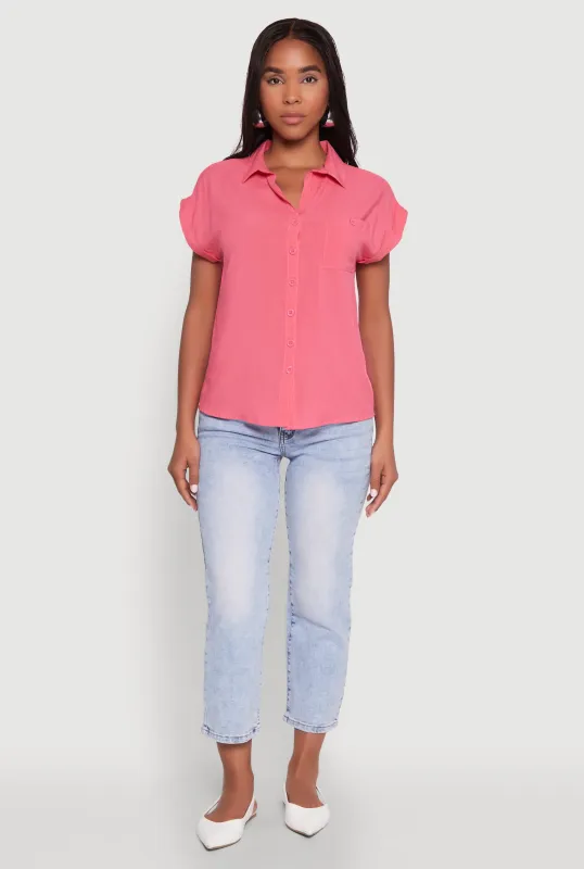 Fixed Cuff Short Sleeve Shirt sold by Rainbow